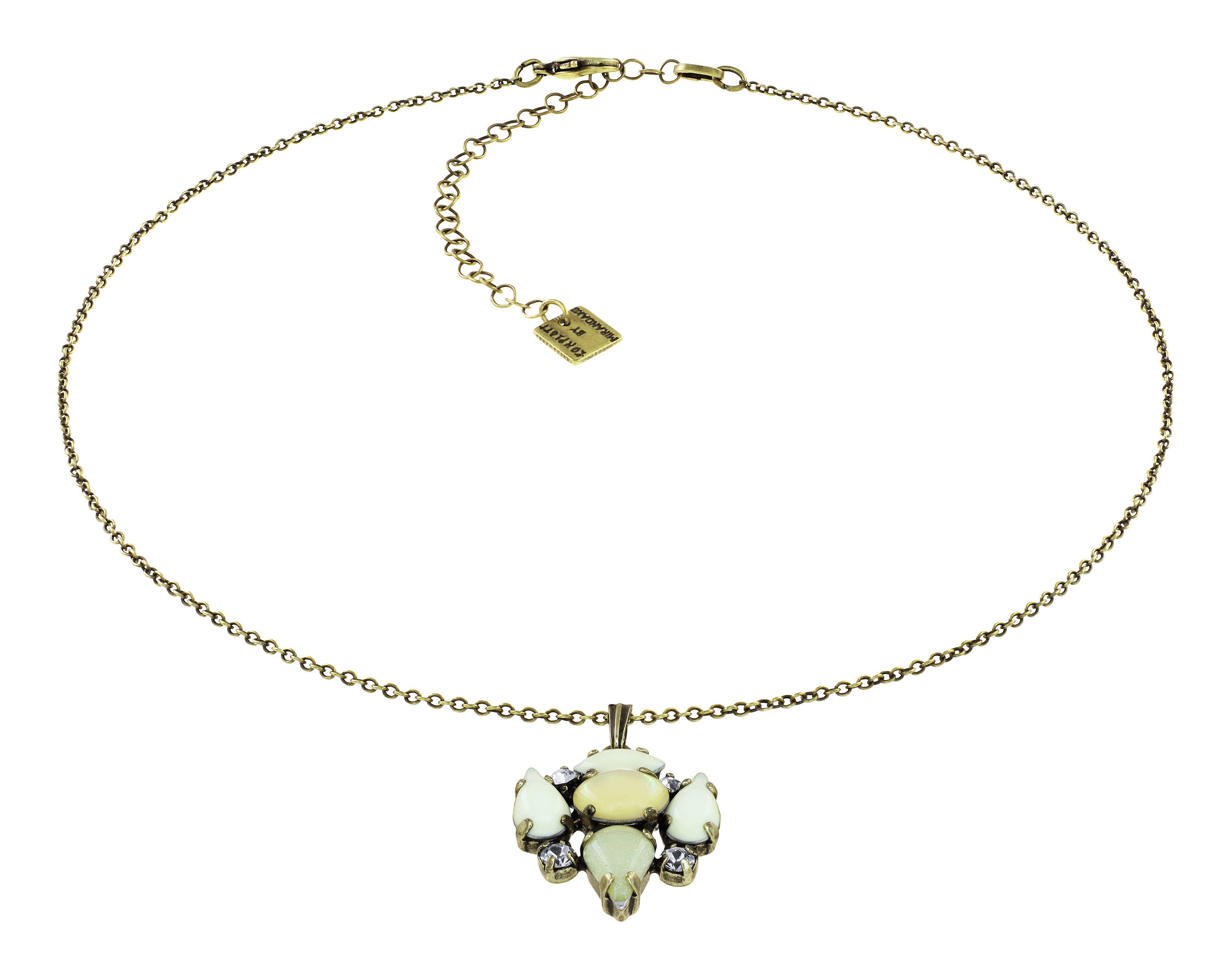 image for Necklace Pendant Vichy White  