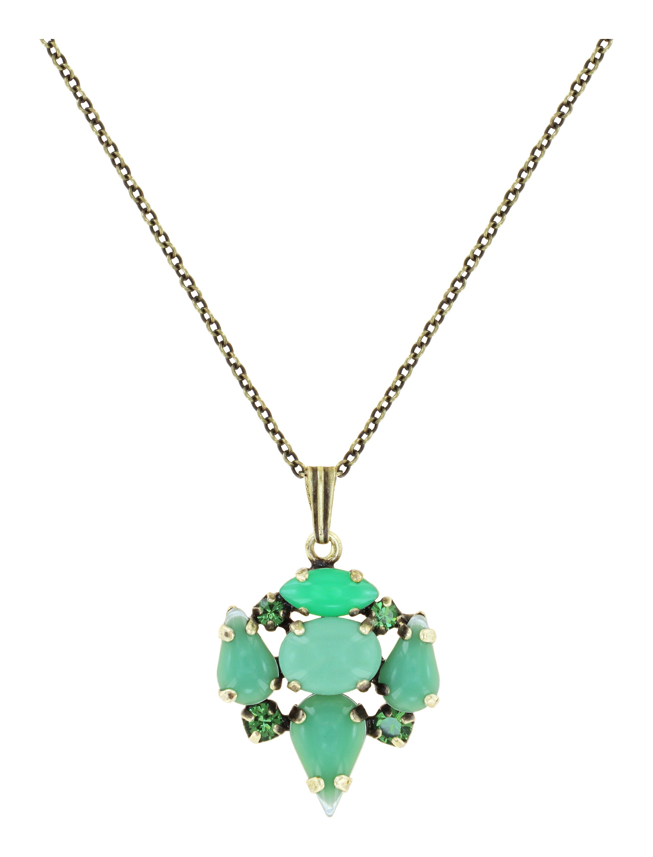 image for Necklace Pendant Vichy Green  