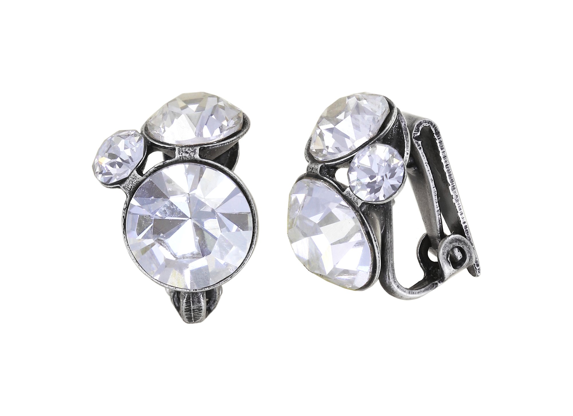 image for Earring Clip Disco Star White  