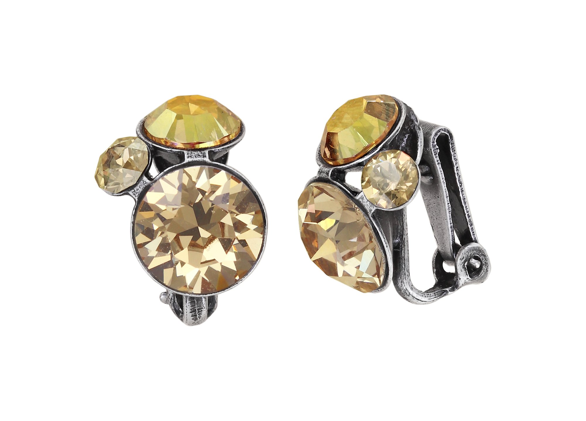 image for Earring clip Disco Star Brown  