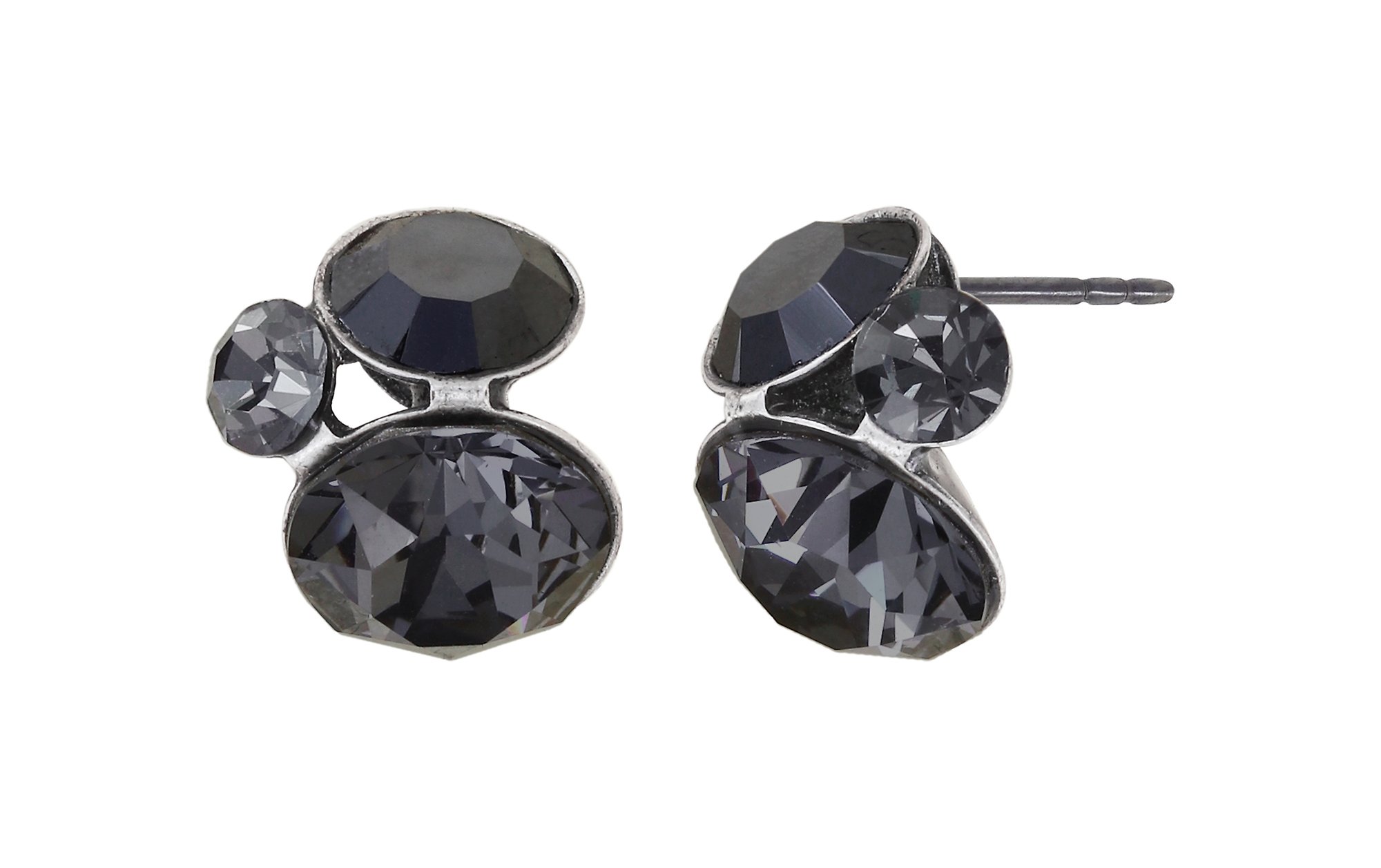 image for Earring Stud Disco Star Black  