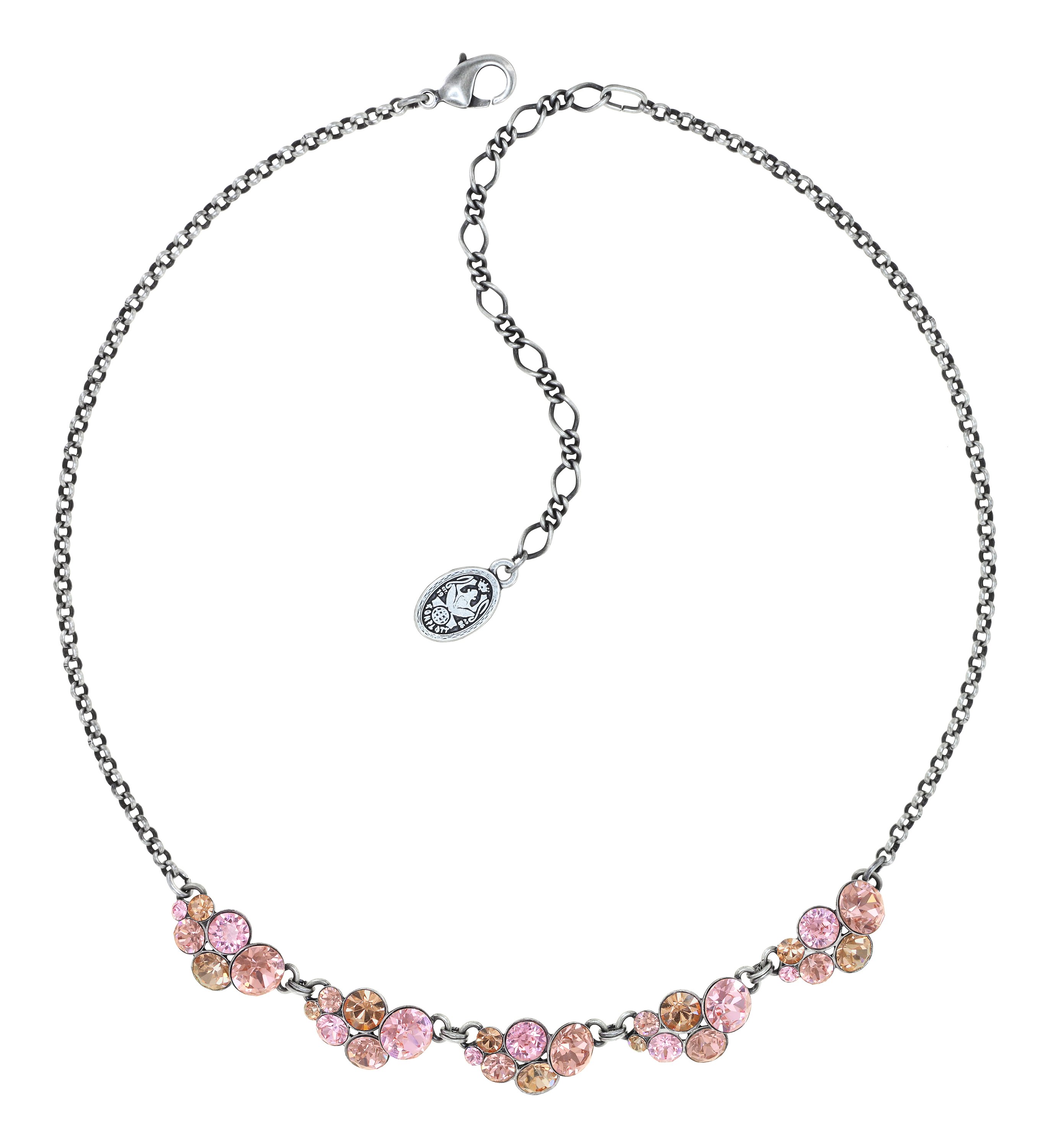 Bild für Halskette Petit Glamour Beige / Pink  