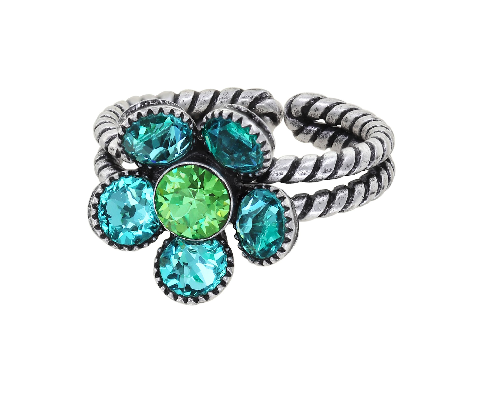 Bild für Ring Lost Garden Blau / Grün  