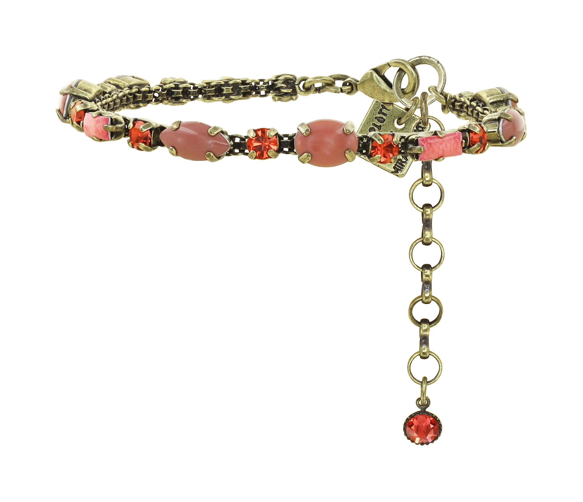 Bild für Armband Vichy Korallenfarbig  