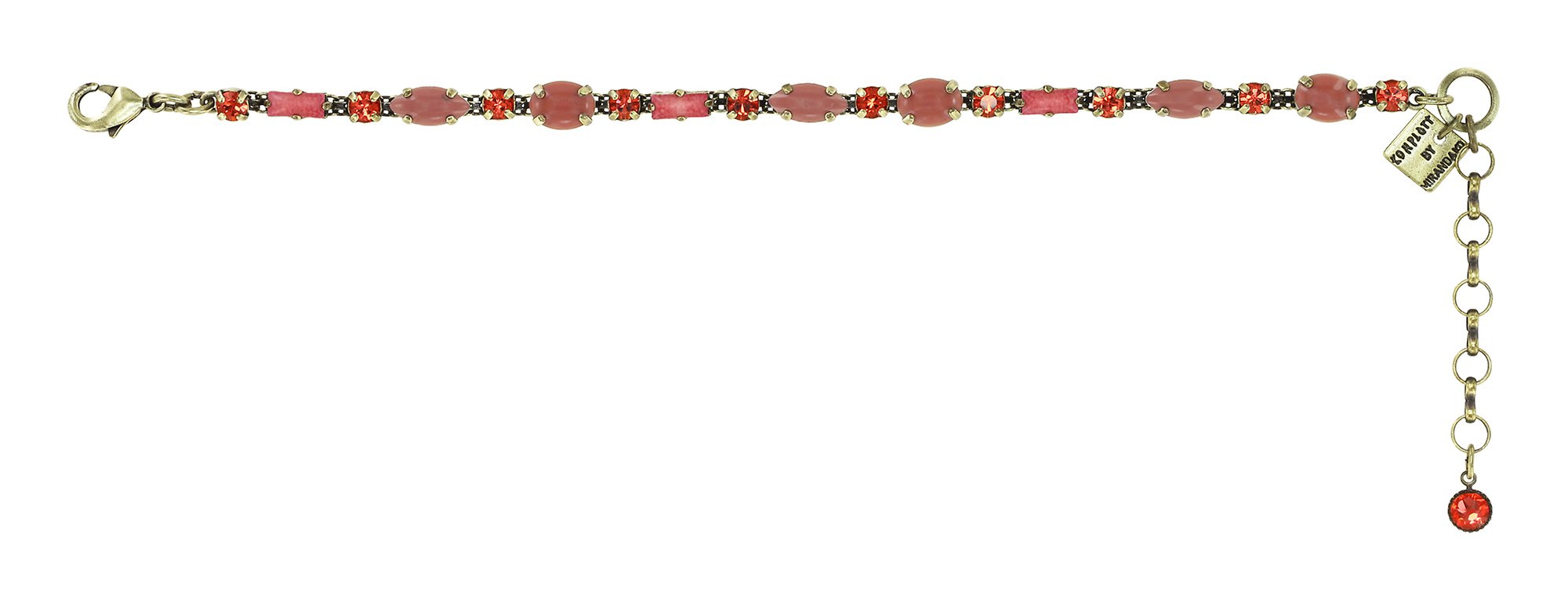 Bild für Armband Vichy Korallenfarbig  