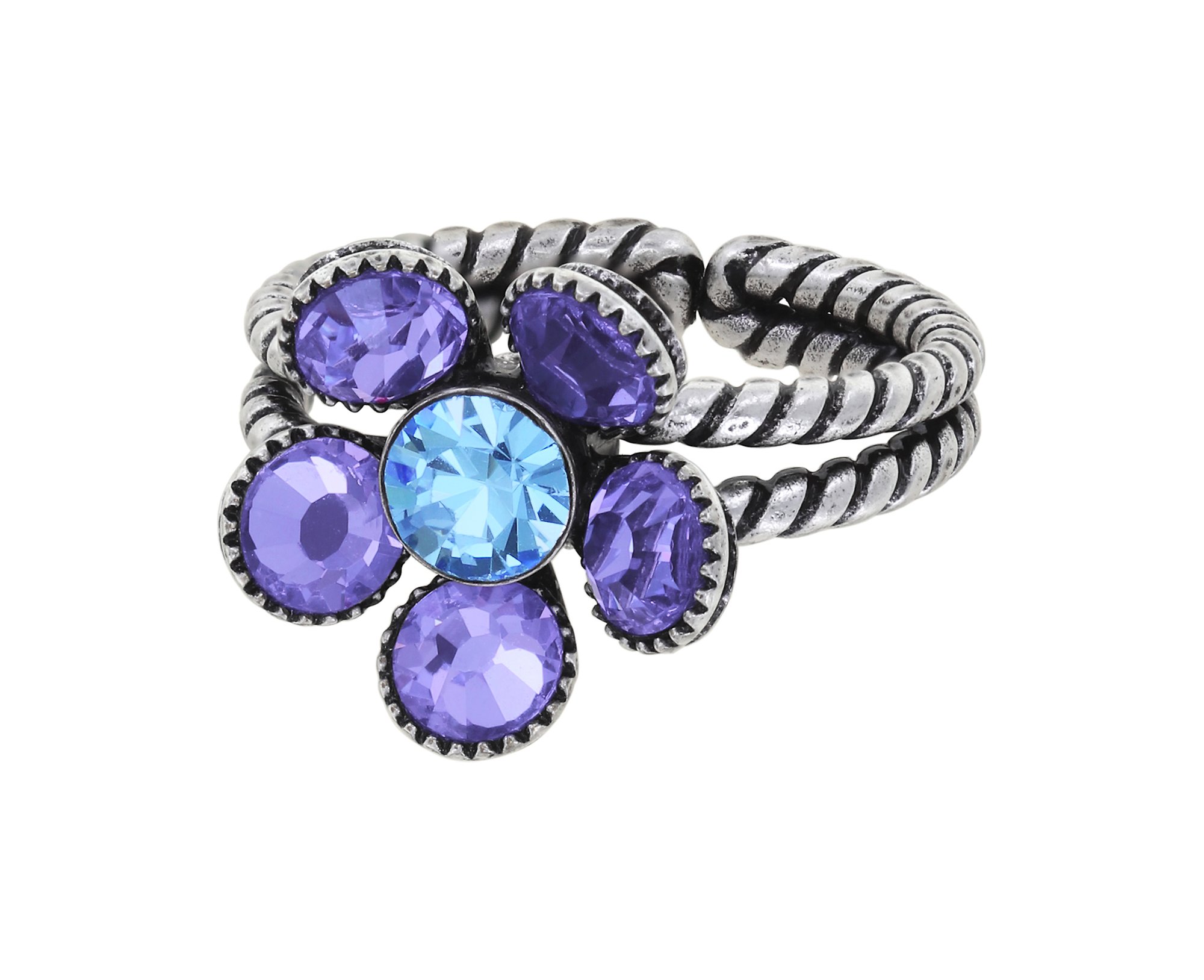 image pour Anneau Lost Garden Bleu / Lila  