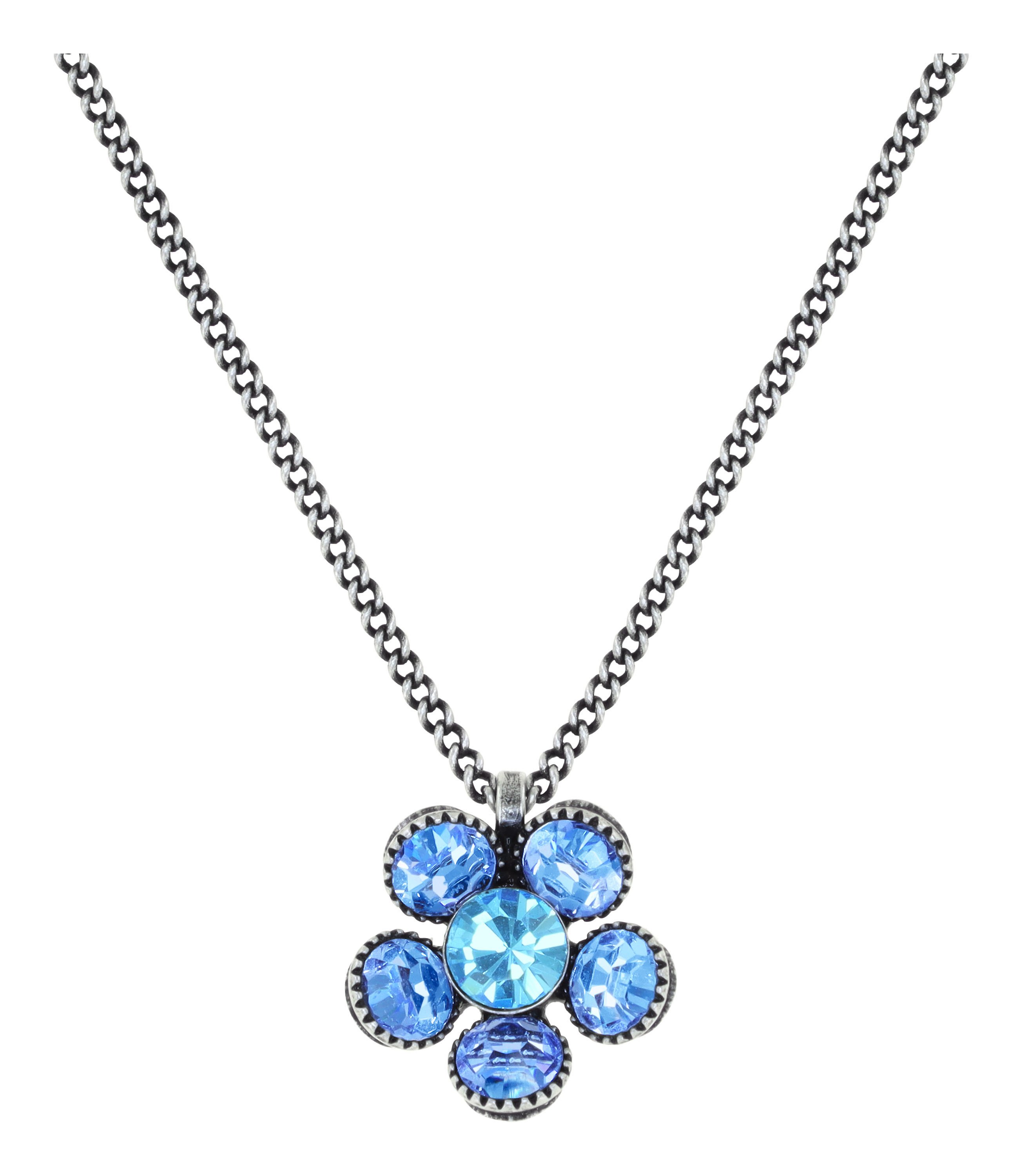 image for Necklace Pendant Lost Garden Blue  