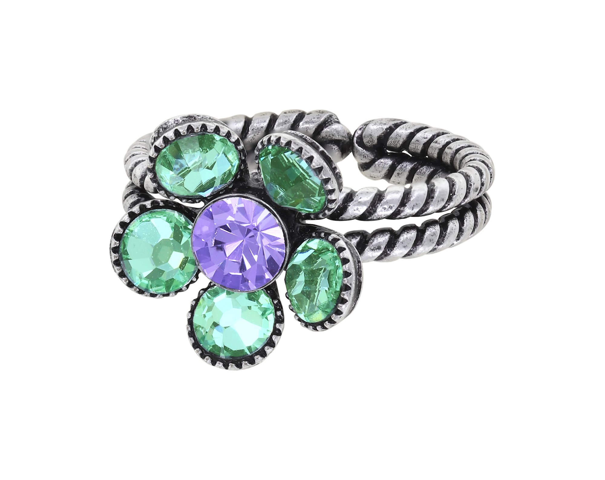 image for Ring Lost Garden Green / Lila  