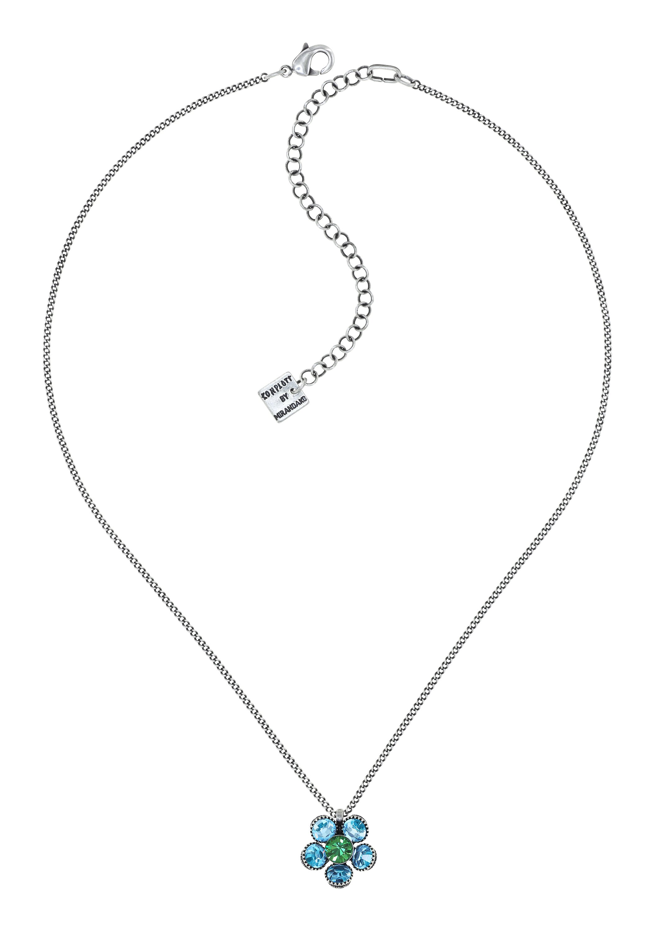 image for Necklace Pendant Lost Garden Blue / Green  