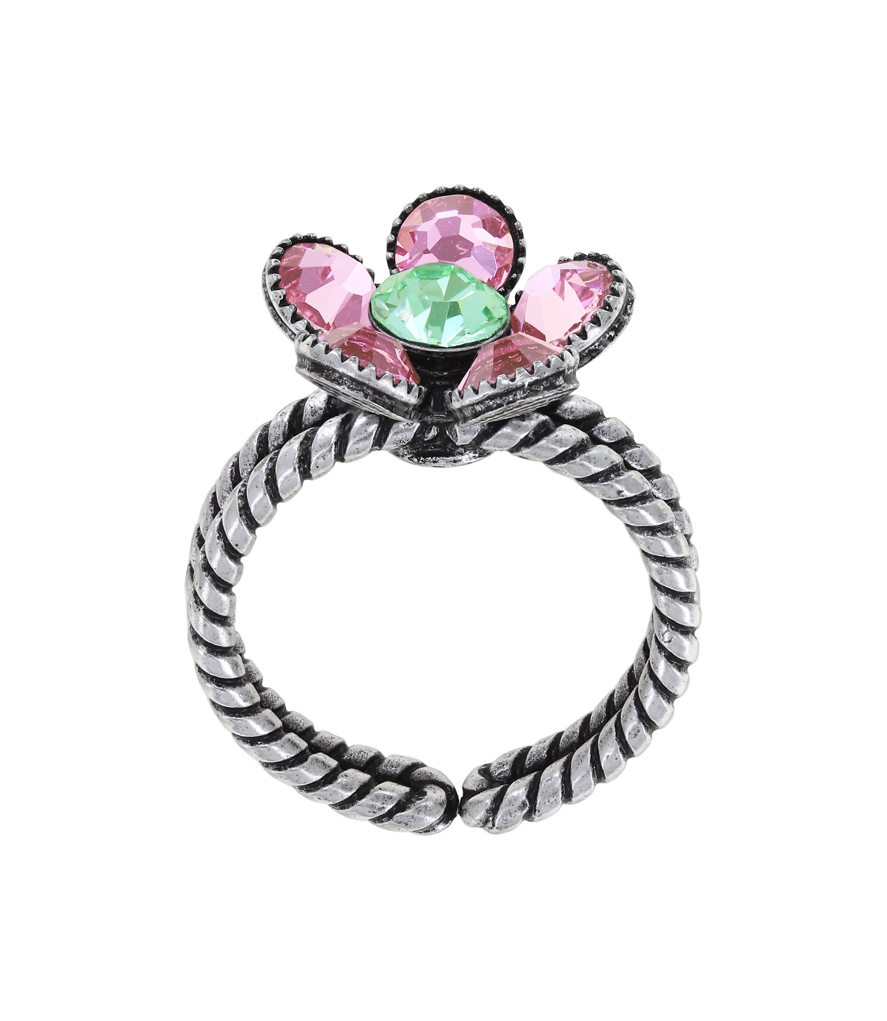 image pour Anneau Lost Garden Rose / Vert  