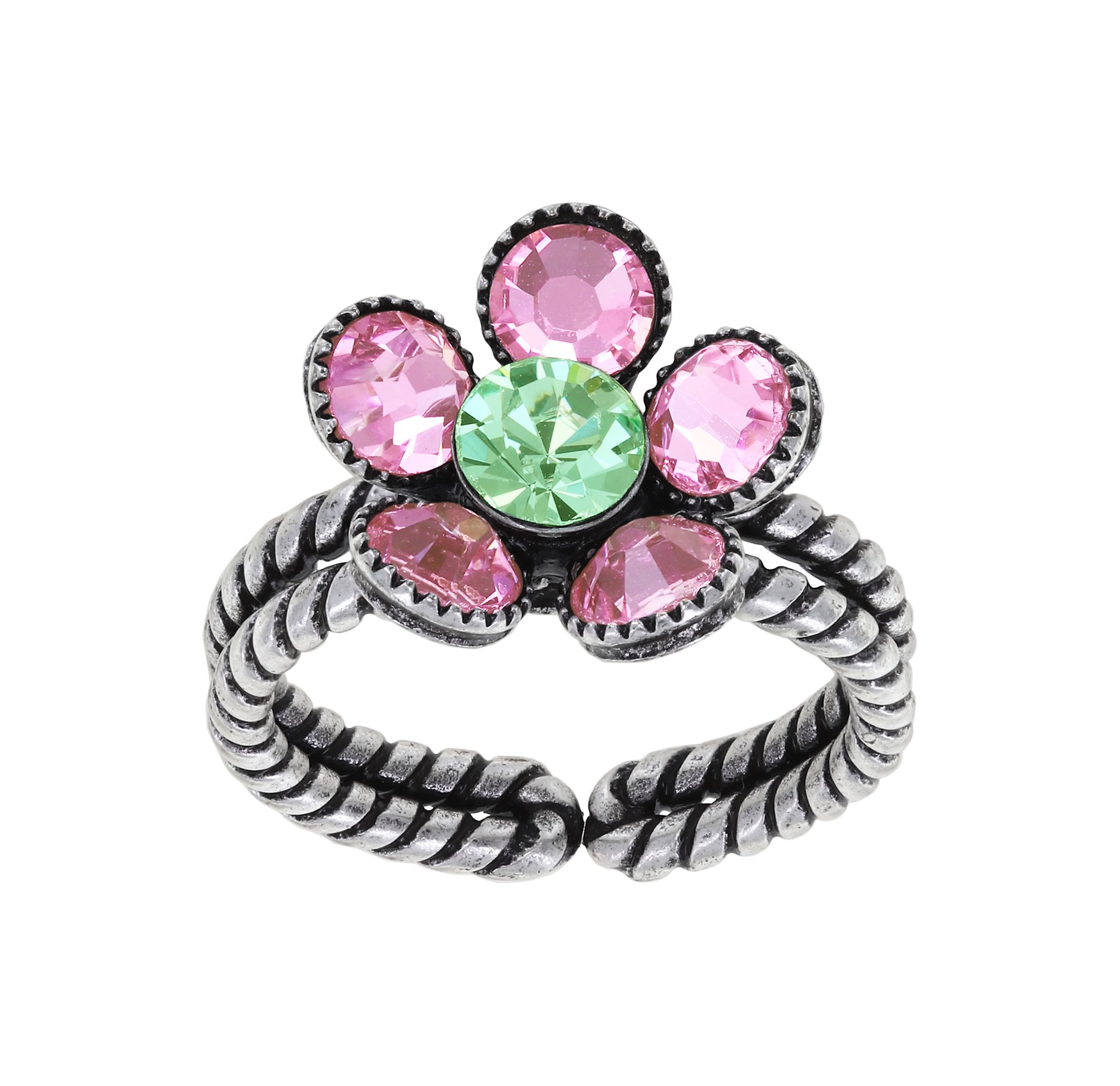 Bild für Ring Lost Garden Rosa / Grün  