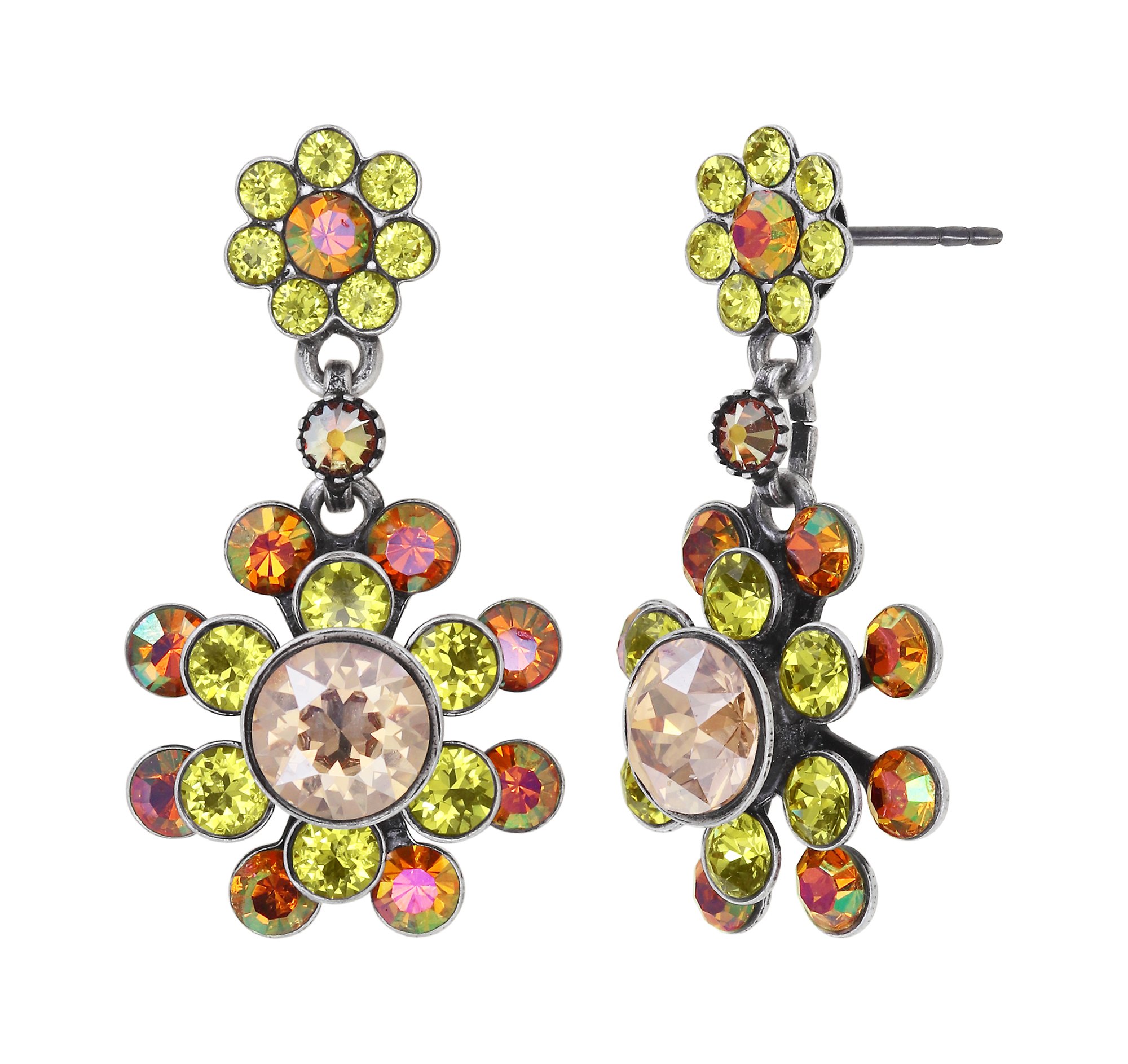 image pour Clou d'oreille pendant Lost Garden Marron  