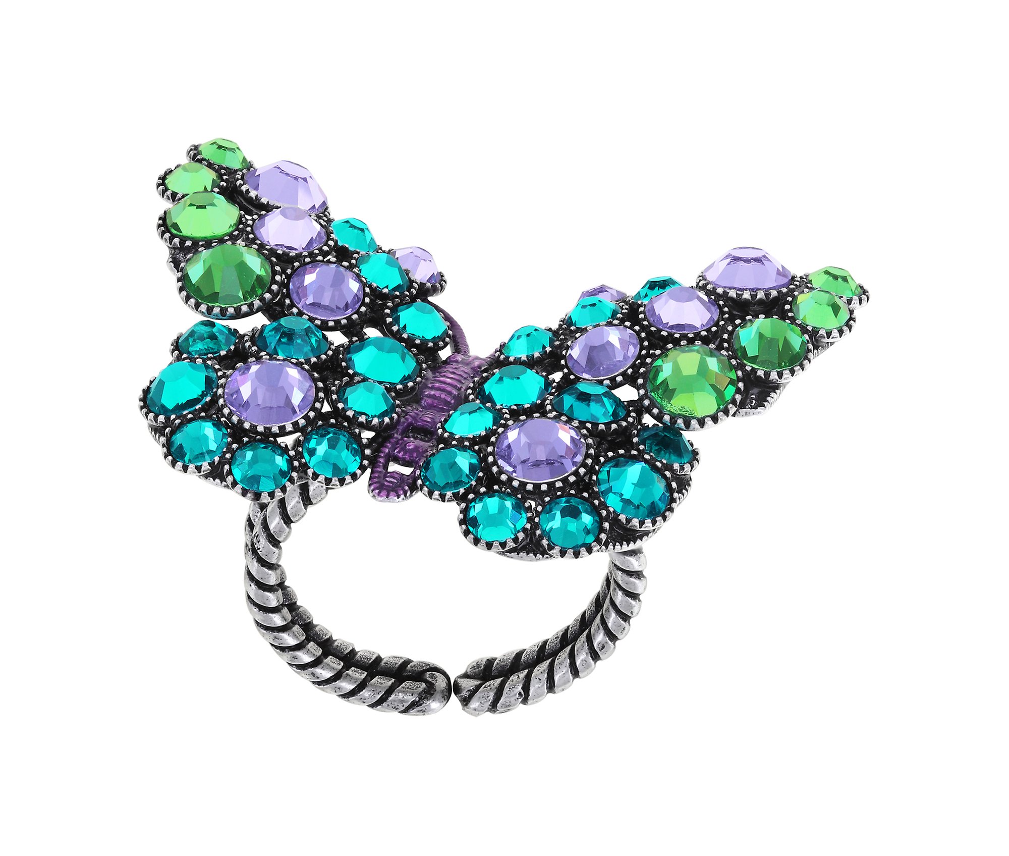 image for Ring Lost Garden Green / Lila  