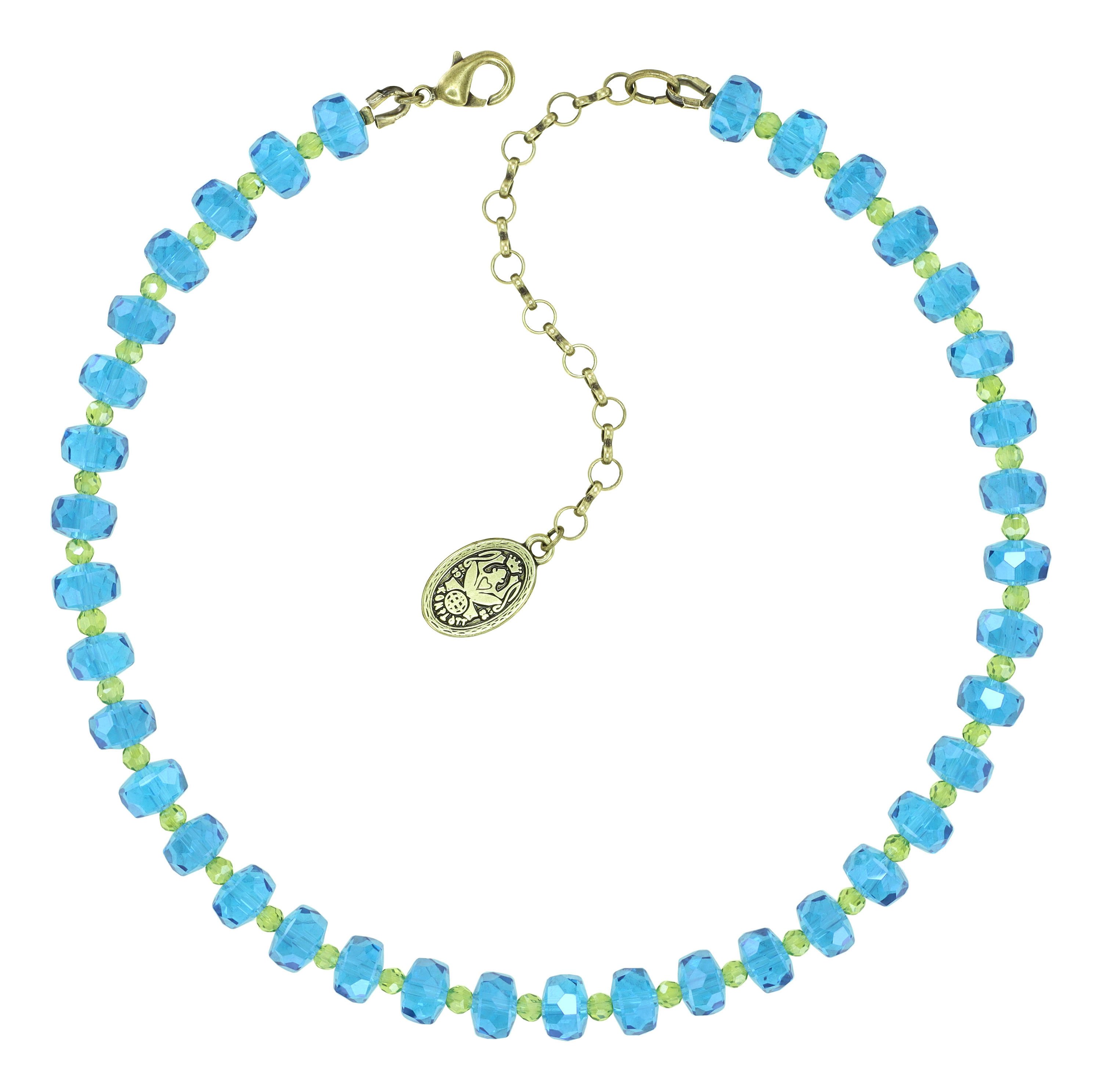 image for Necklace Bead Snake Jelly Green  