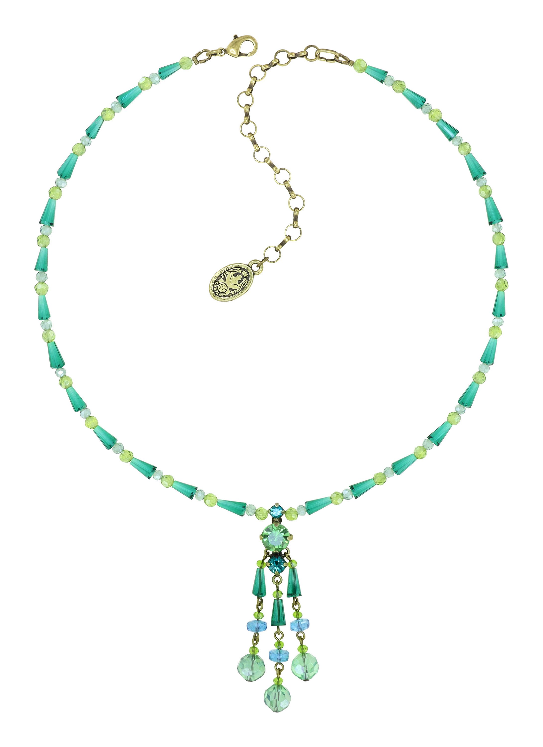 image pour Collier Bead Snake Jelly Vert  