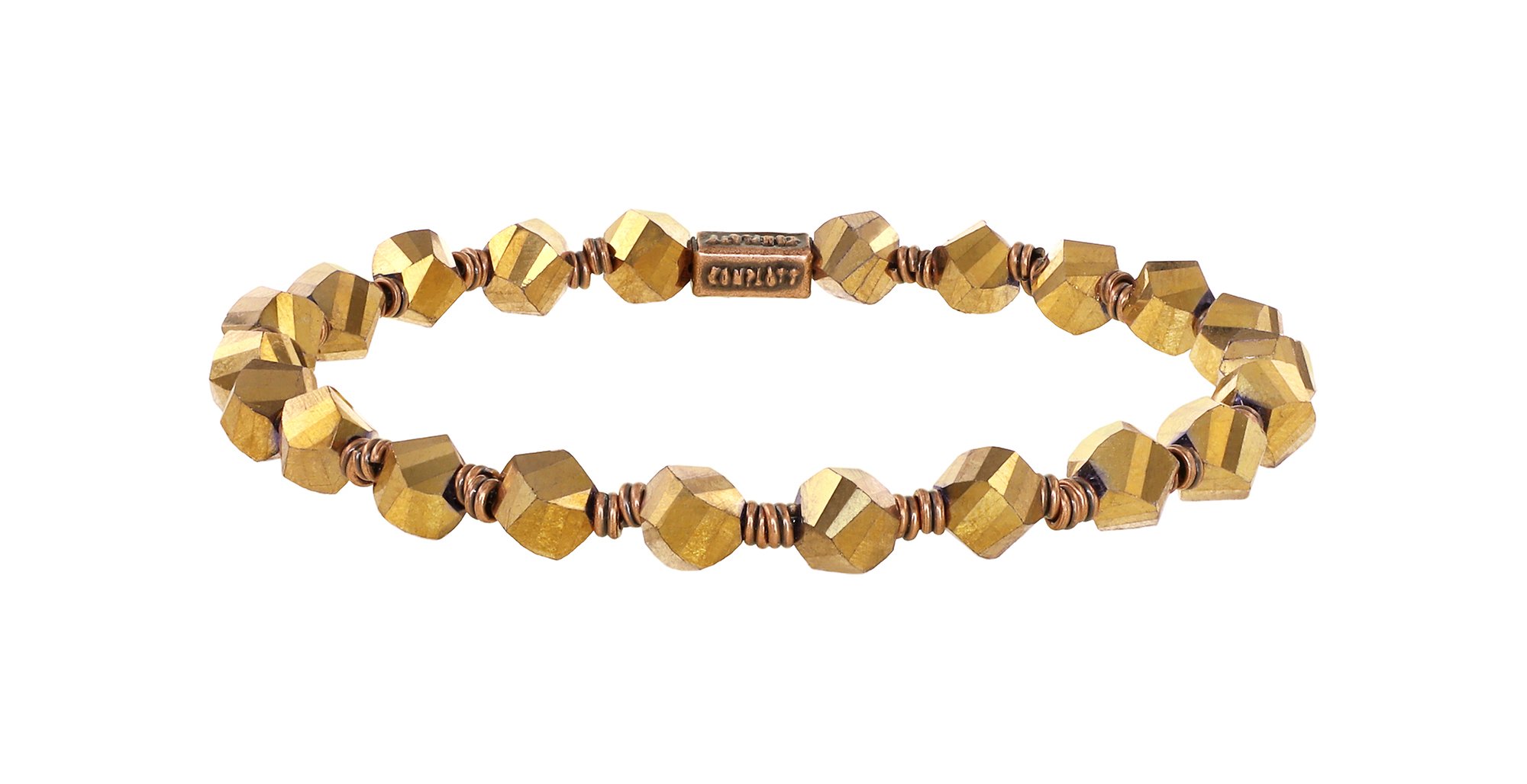 image pour Bracelet élastique Petit Glamour d´Afrique Marron  