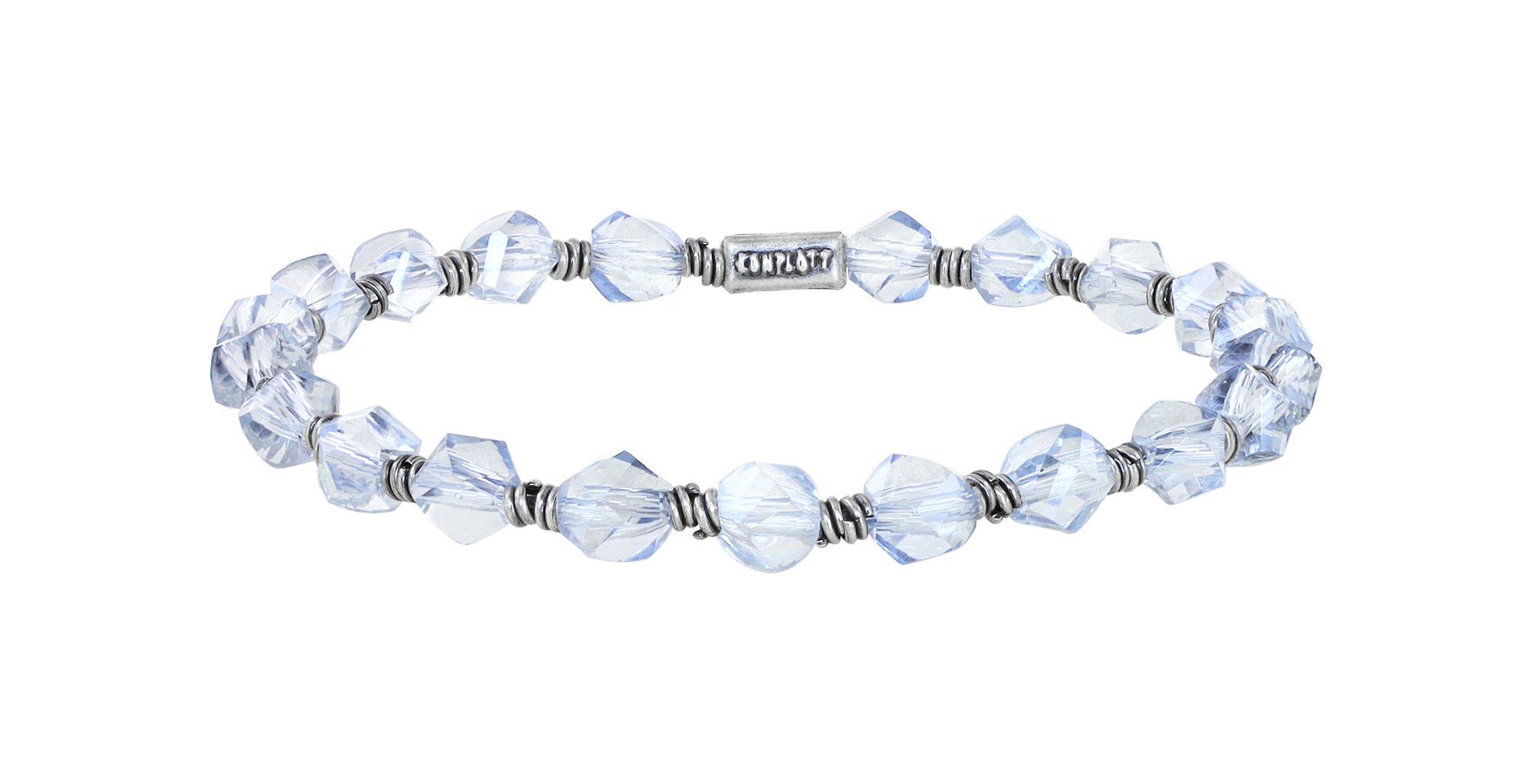 image pour Bracelet élastique Petit Glamour d´Afrique Blanc  
