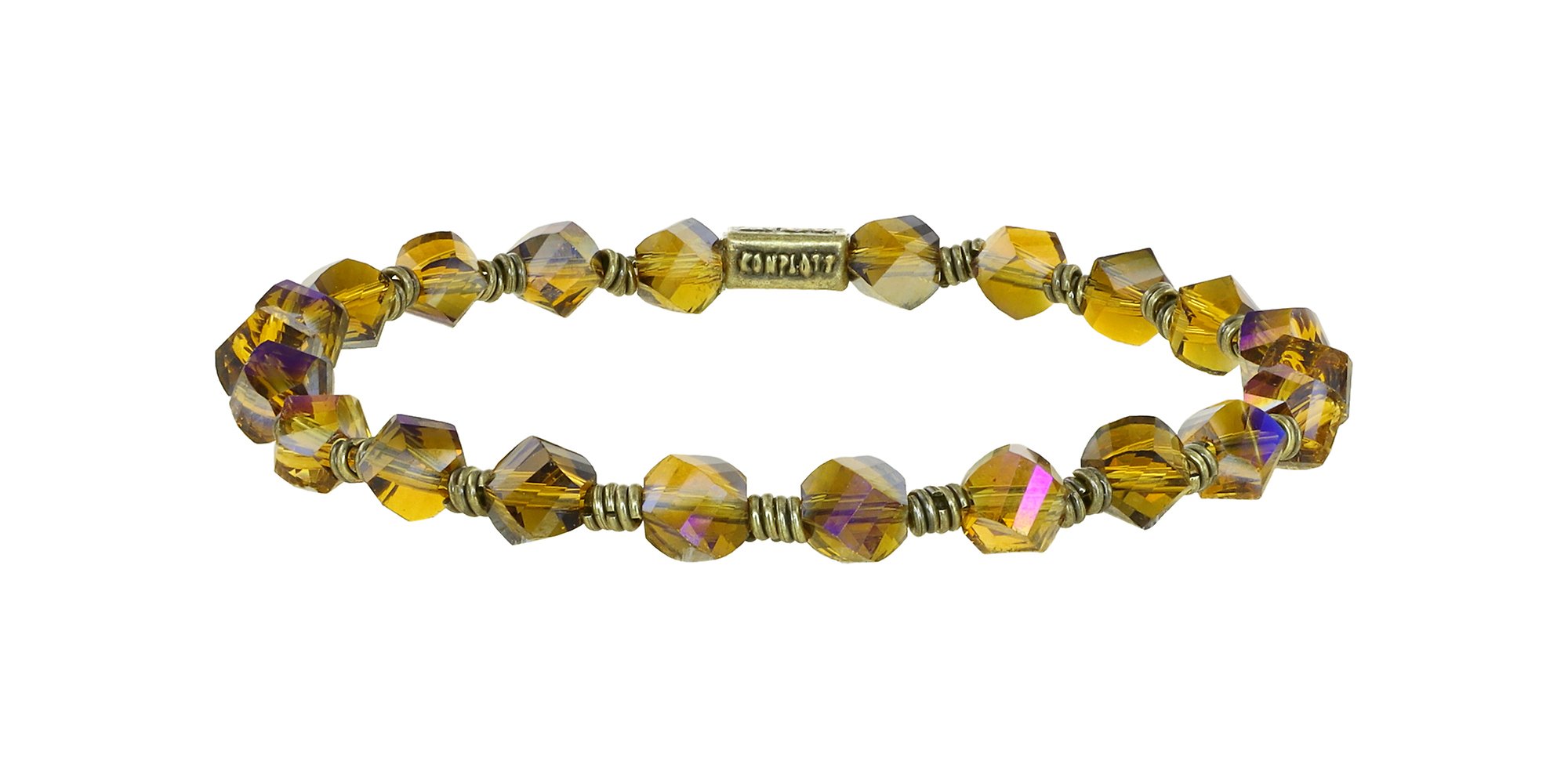 image pour Bracelet élastique Petit Glamour d´Afrique Jaune  