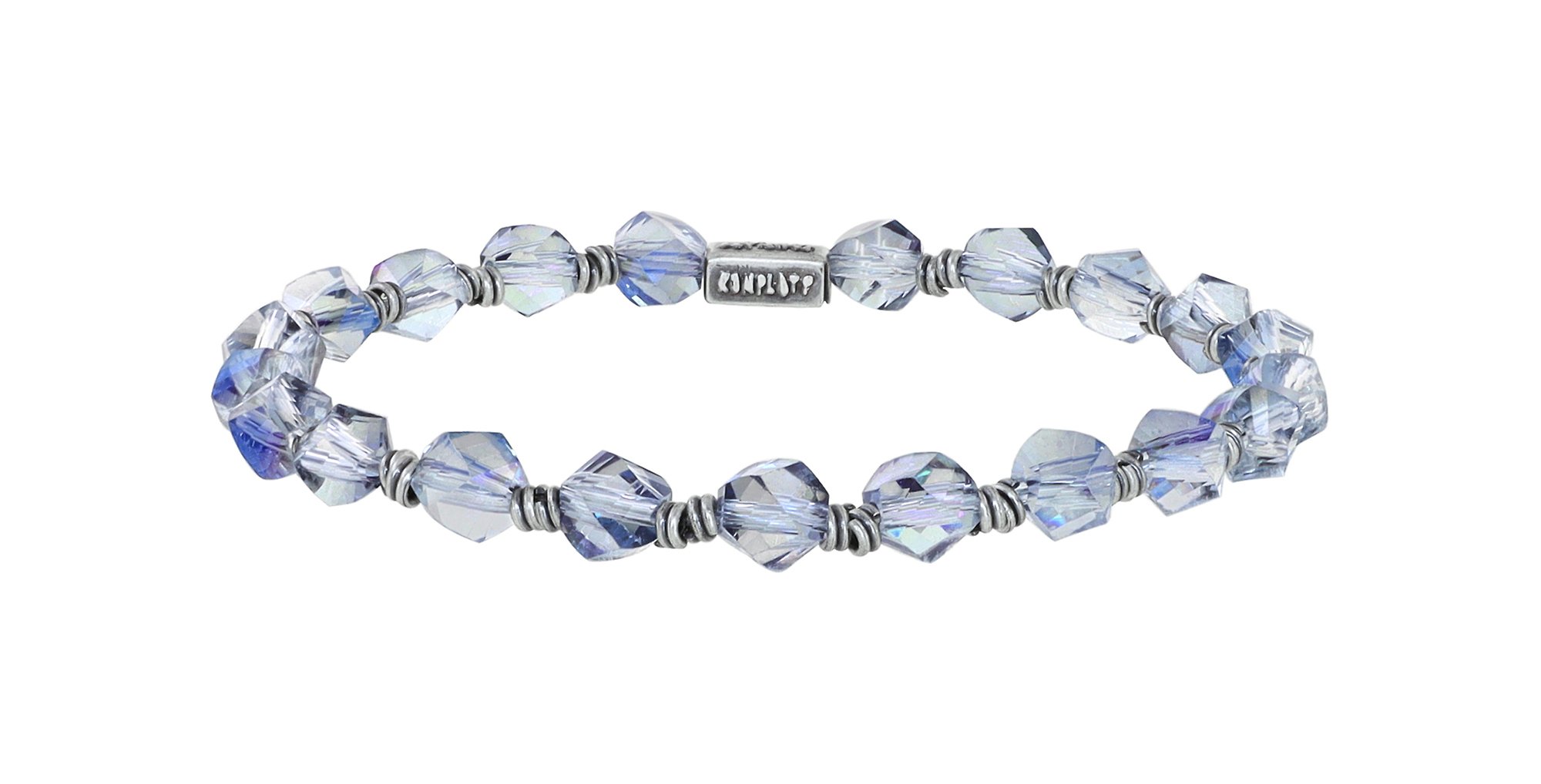 image pour Bracelet élastique Petit Glamour d´Afrique Blanc / Lila  