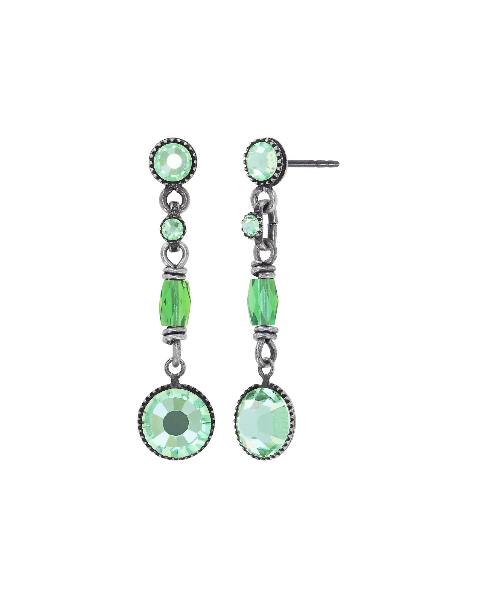 image pour Clou d'oreille pendant Petit Glamour d´Afrique Vert chrysolite 