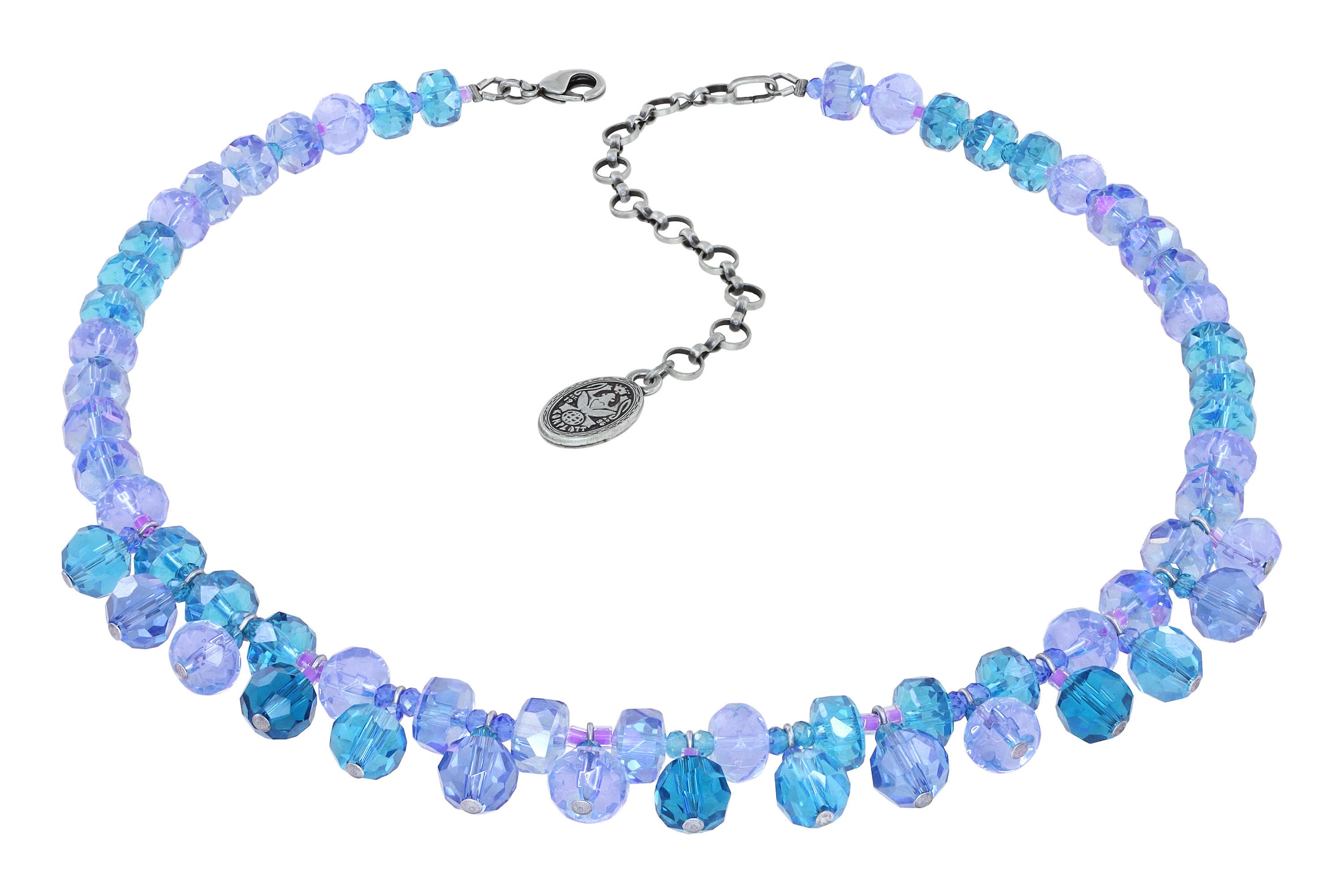 image for Necklace Bead Snake Jelly Blue  