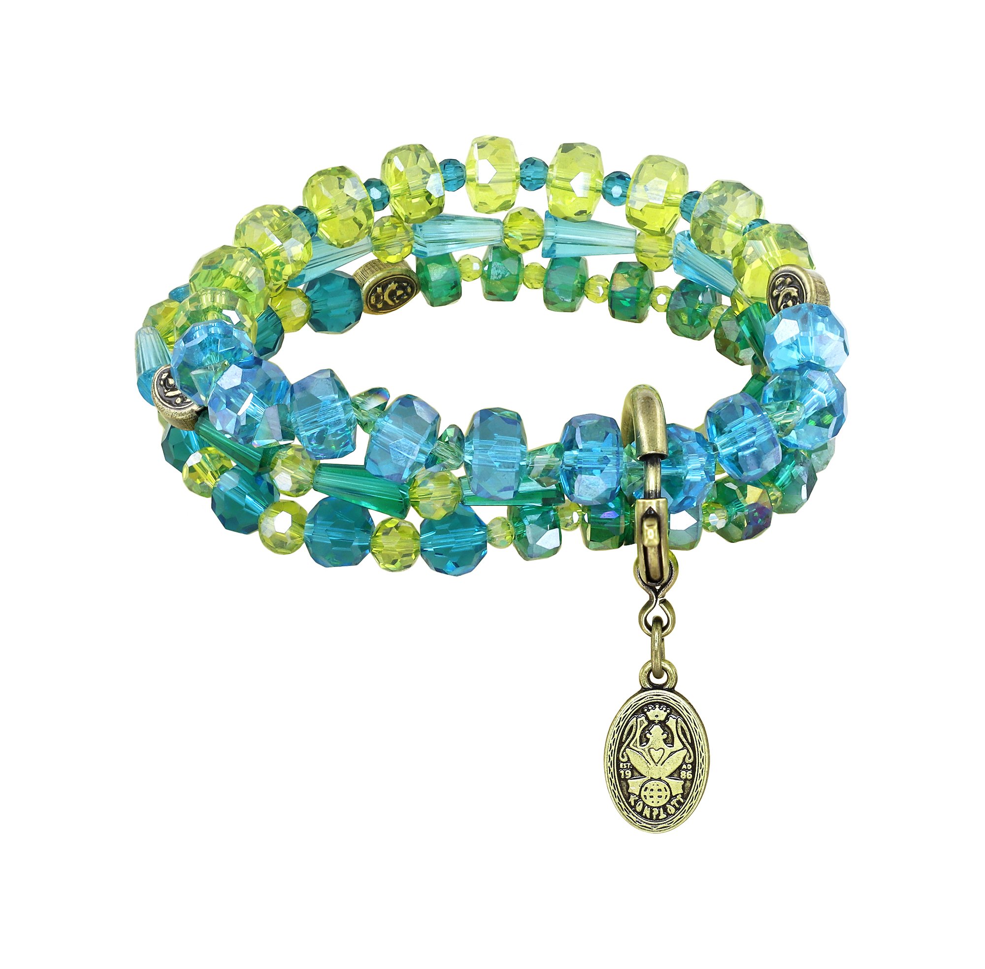 image pour Bracelet élastique Bead Snake Jelly Vert  