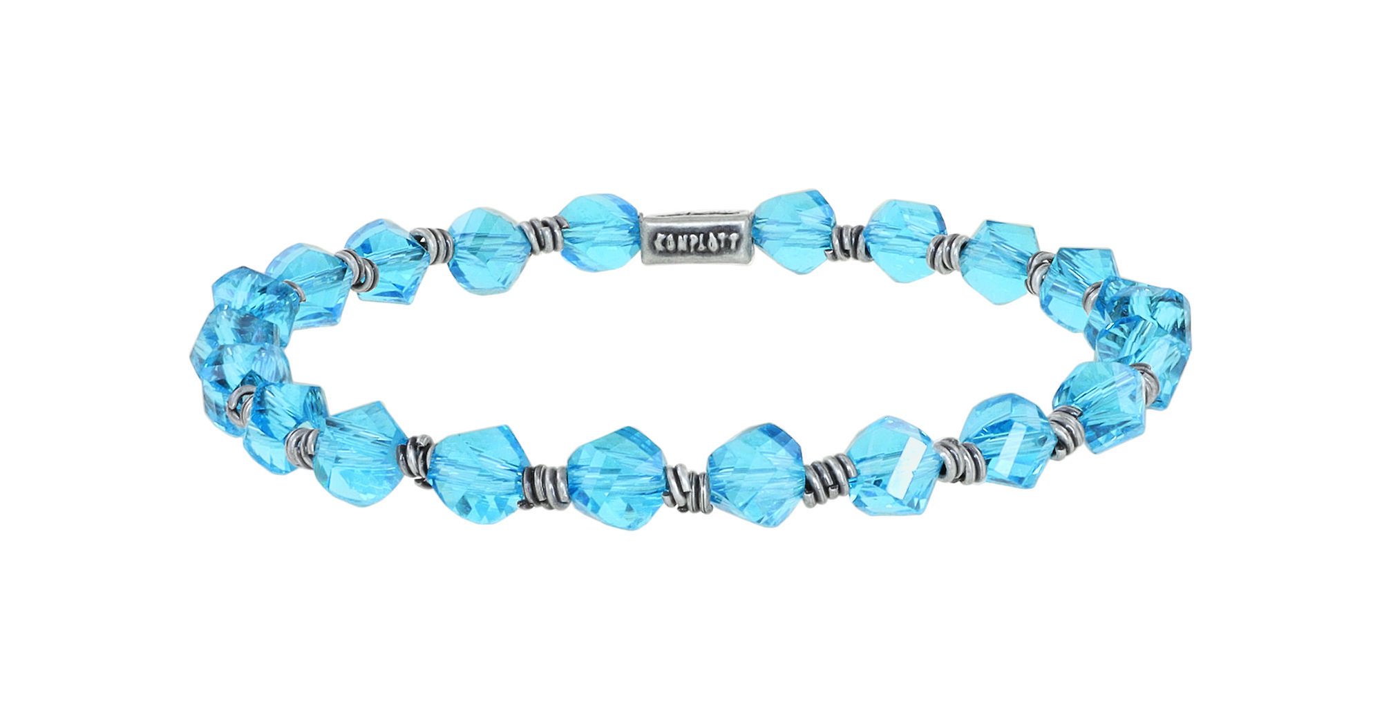 image pour Bracelet élastique Petit Glamour d´Afrique Bleu  