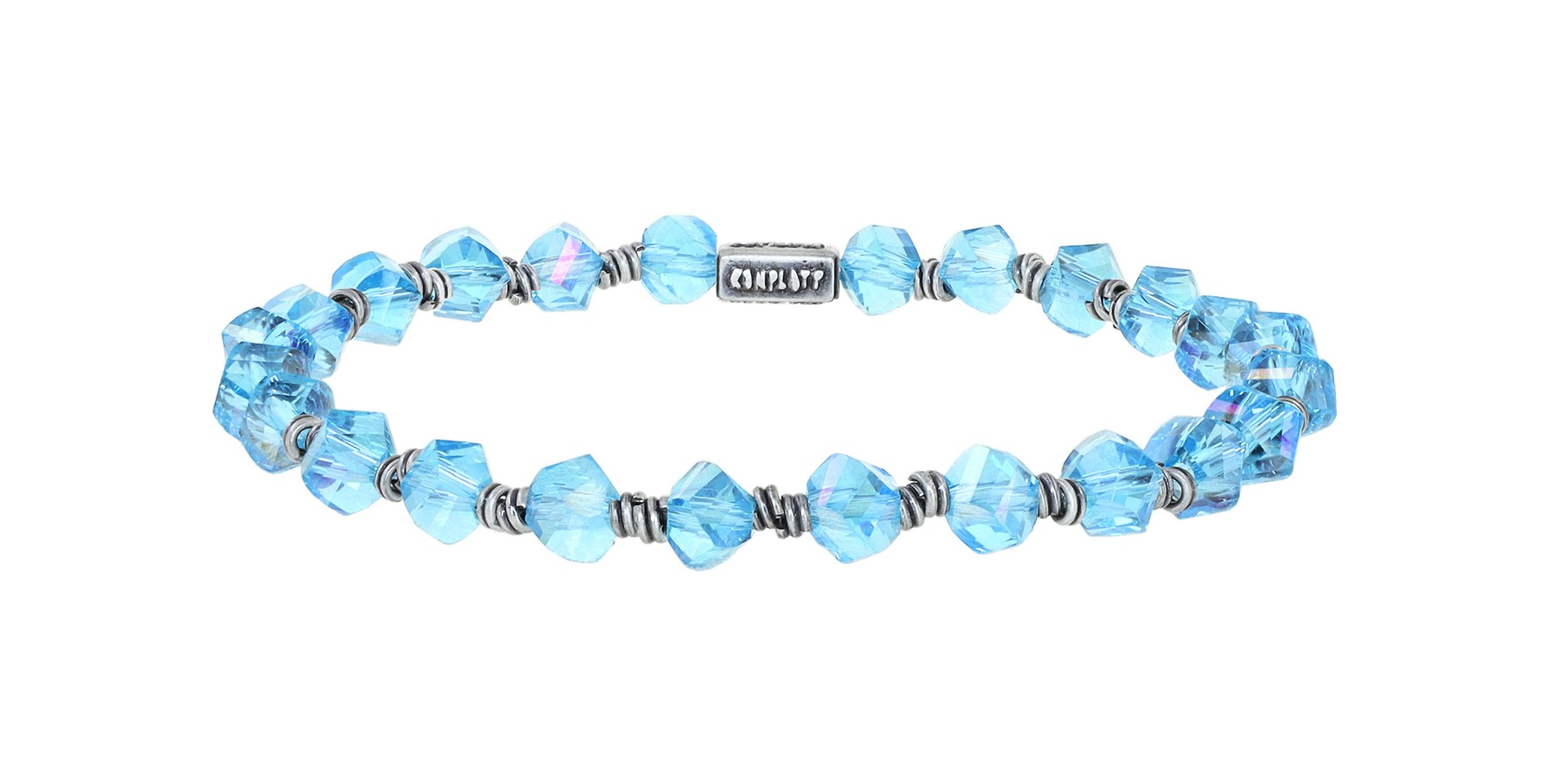 image pour Bracelet élastique Petit Glamour d´Afrique Bleu  