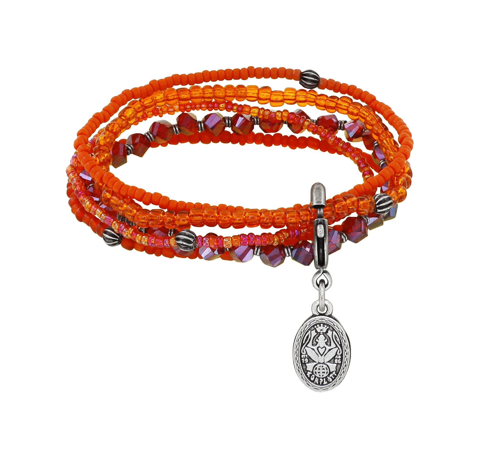 image pour Bracelet élastique Petit Glamour d´Afrique Rouge  