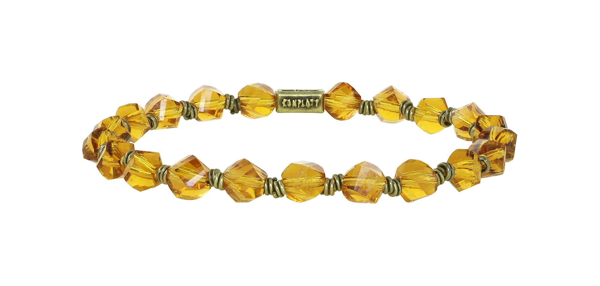 image pour Bracelet élastique Petit Glamour d´Afrique Jaune  