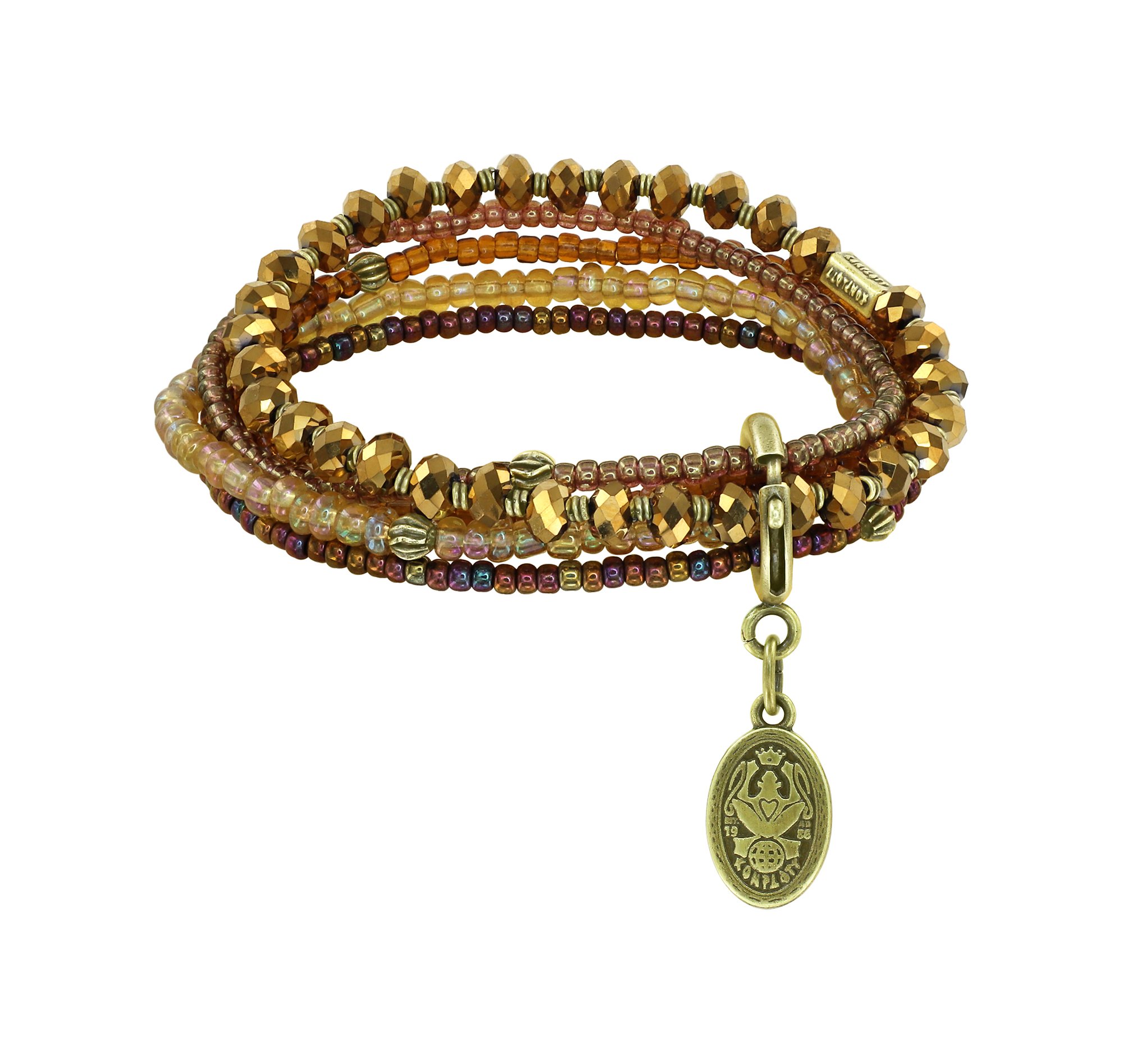 Bild für Armband elastisch Petit Glamour d´Afrique Braun  