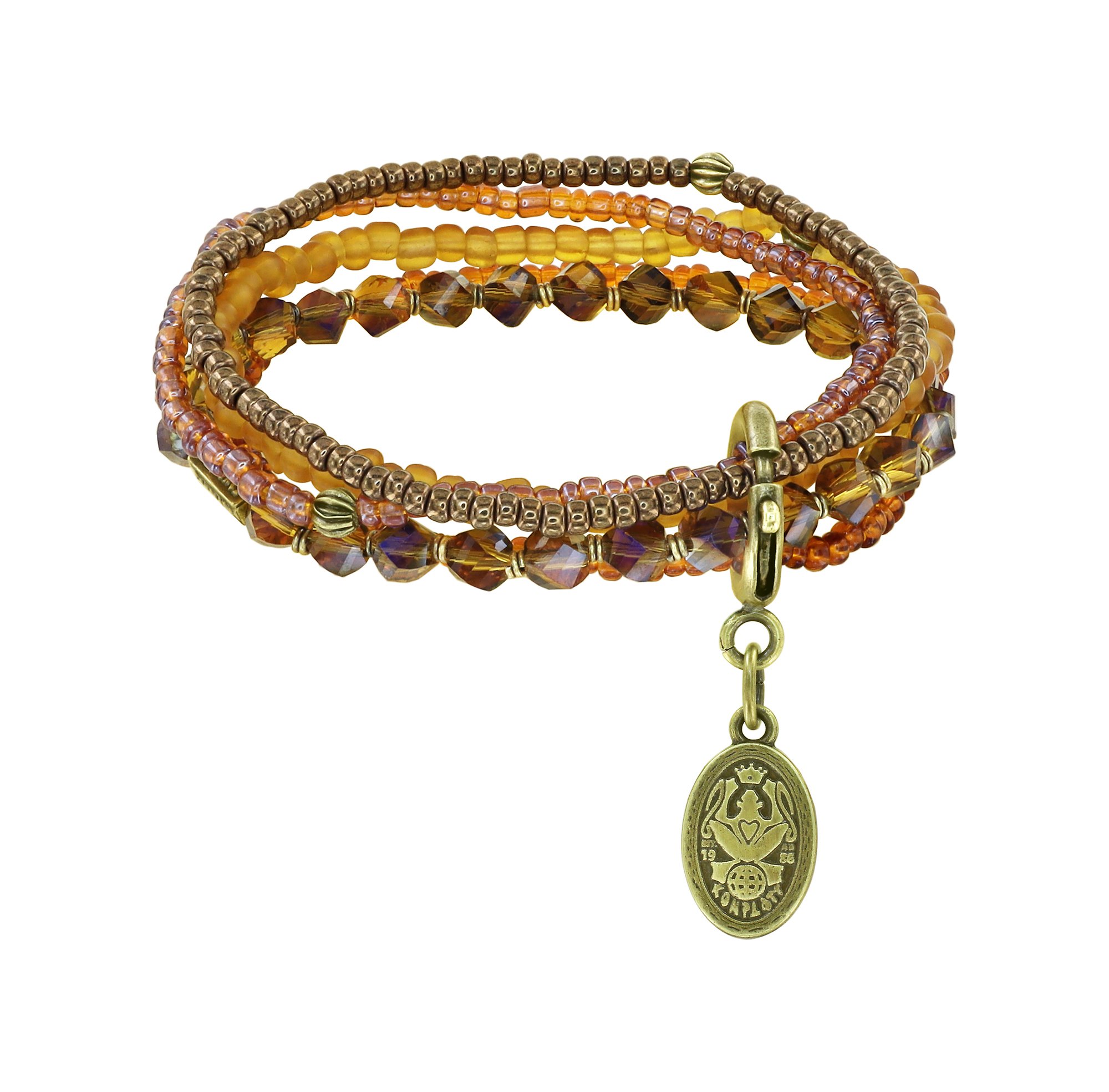 Bild für Armband elastisch Petit Glamour d´Afrique Braun  