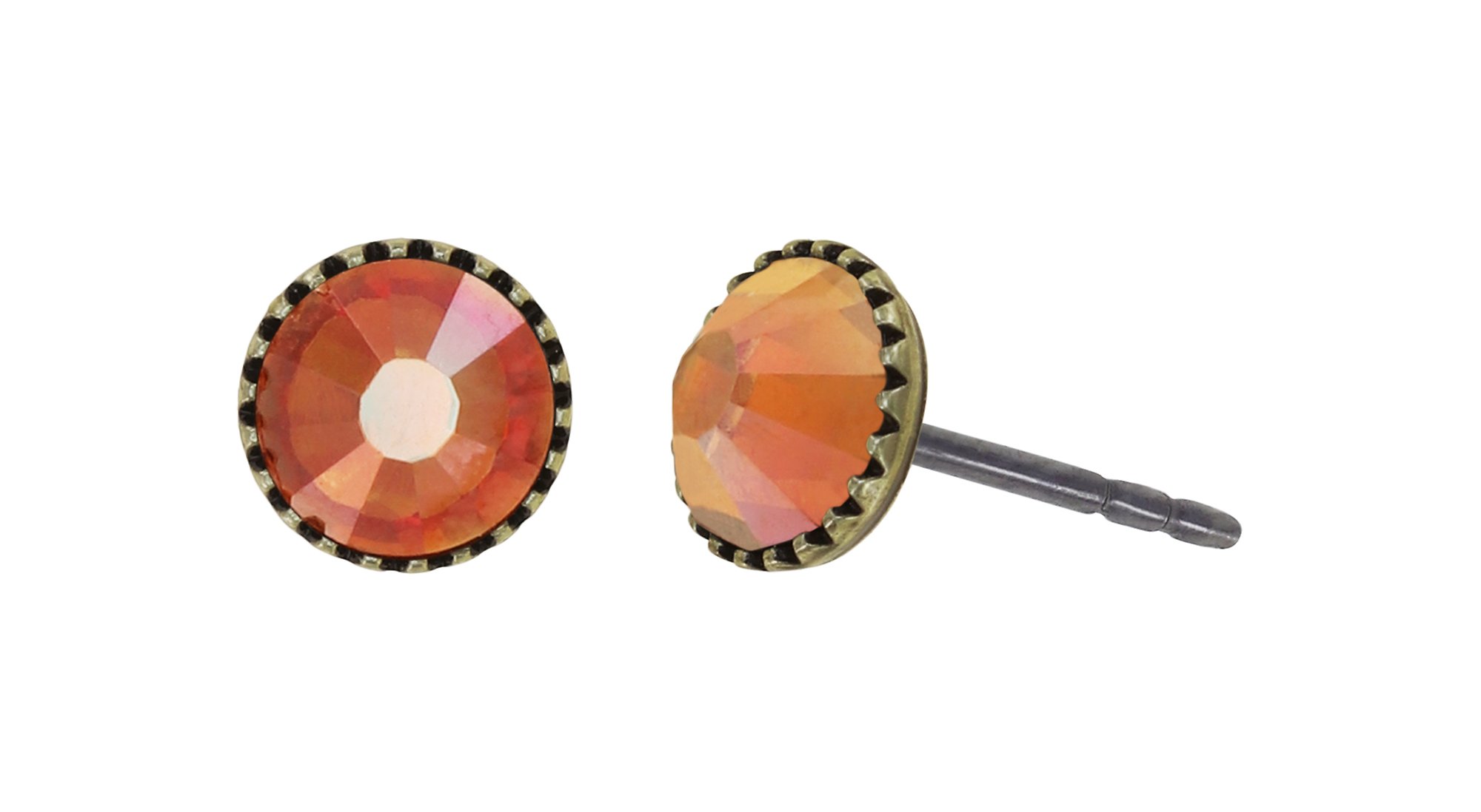 image pour Clou d'oreille plat Black Jack Marron sunset glory SS 20