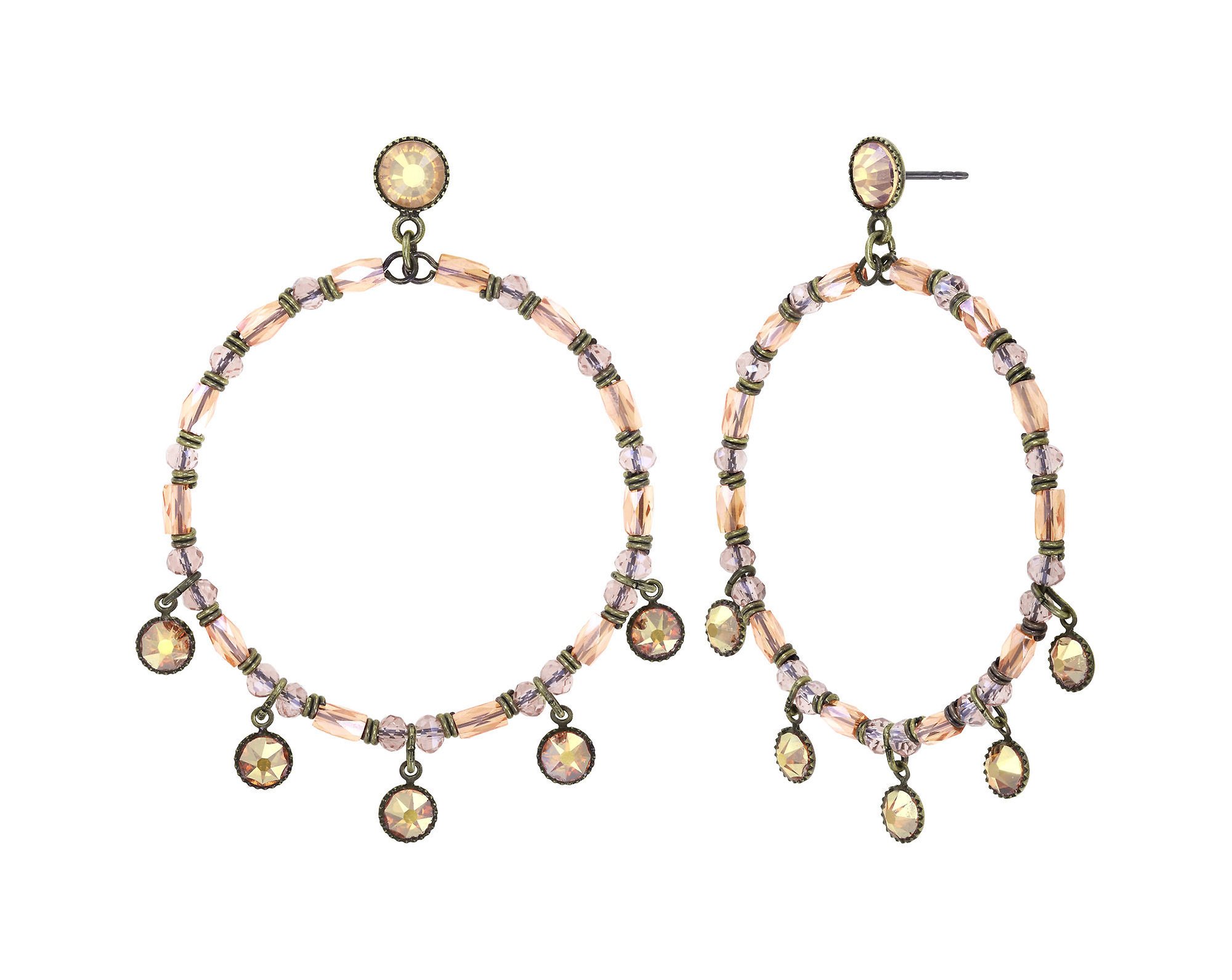 Bild für Ohrstecker baumelnd Petit Glamour d´Afrique Gelb crystal metallic sunshine 