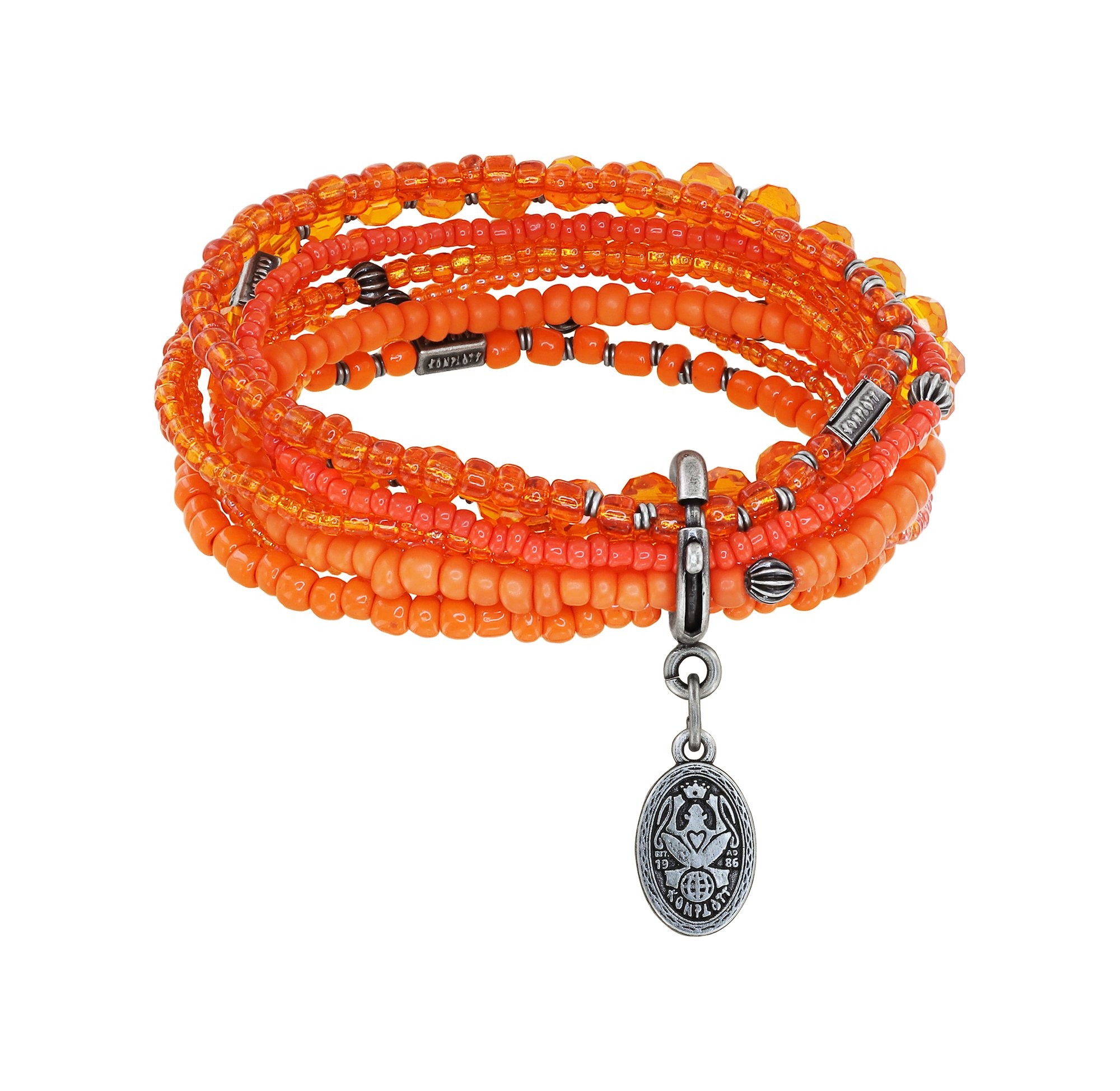 image for Bracelet Elastic Petit Glamour d´Afrique Orange  