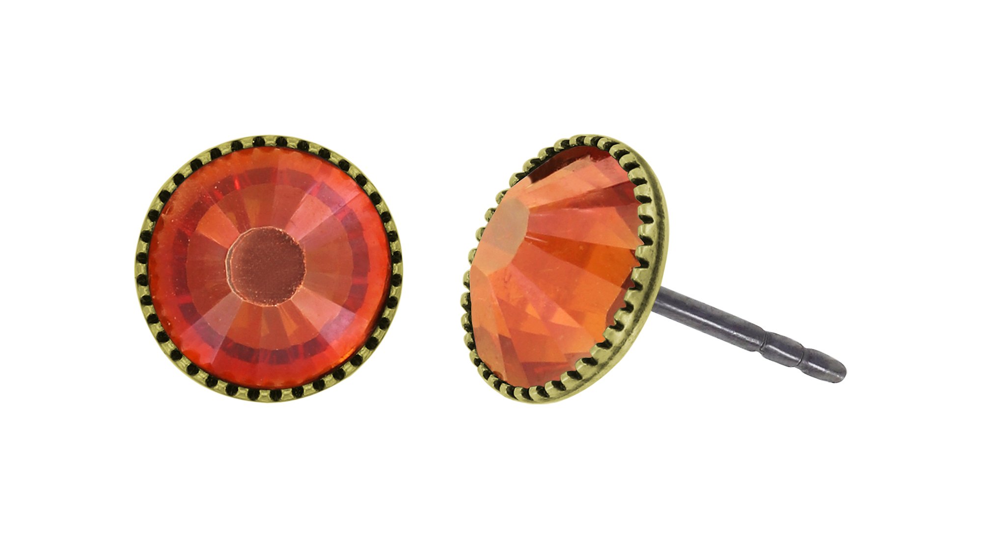 Bild für Ohrstecker flach Black Jack Braun sunset glory SS 34