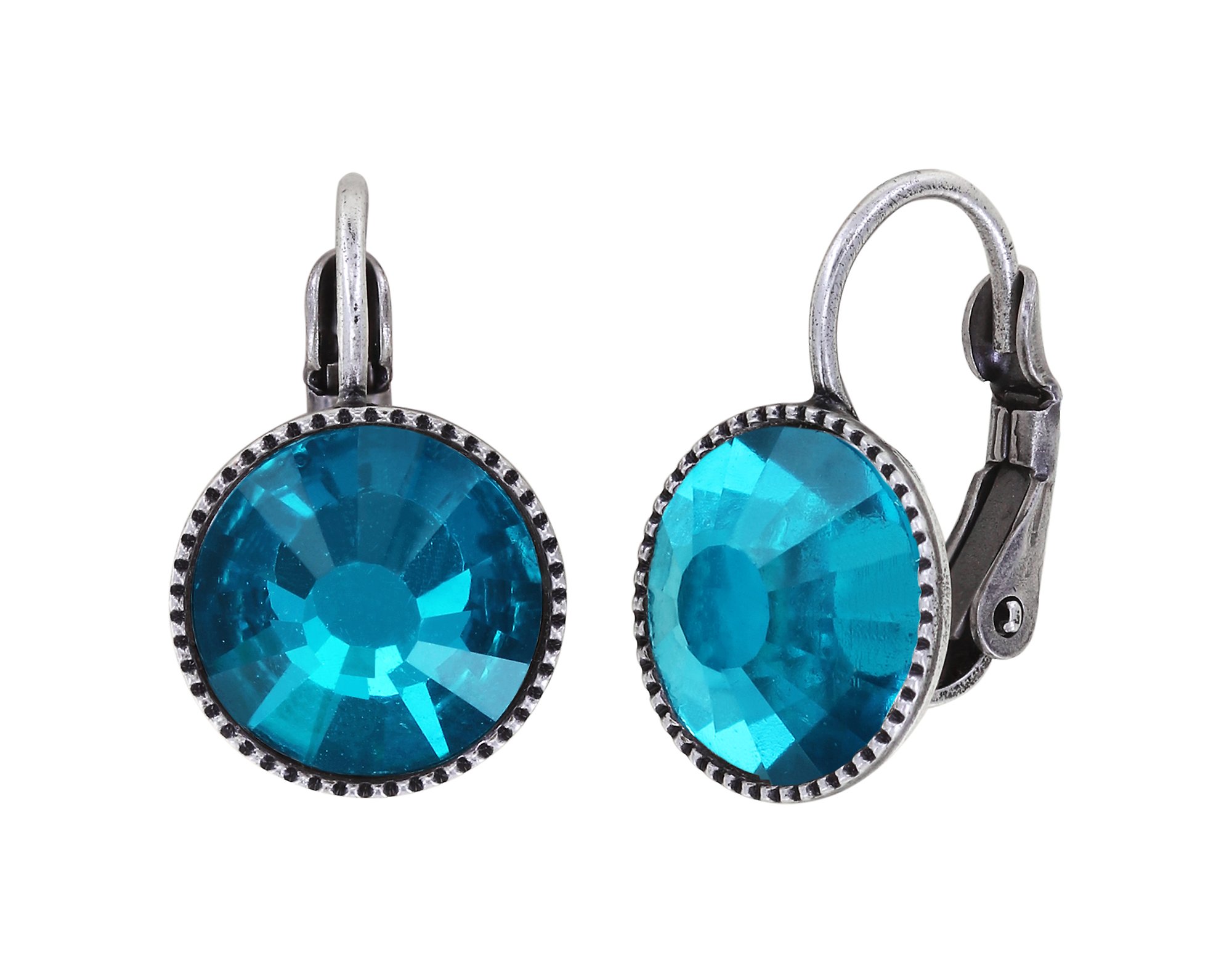 image for Earring Eurowire Black Jack Blue  