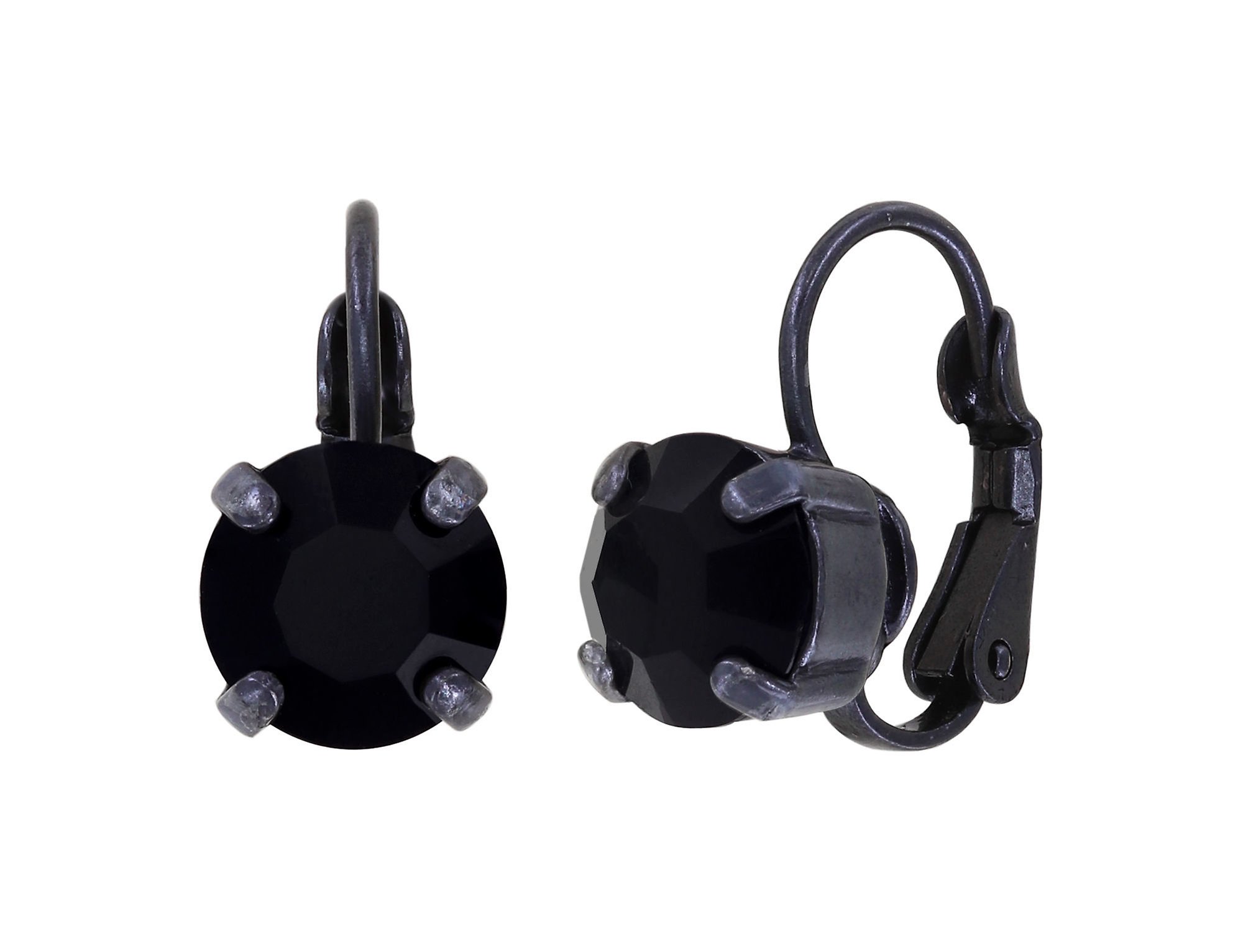 image for Earring Eurowire Black Jack Black jet SS 39