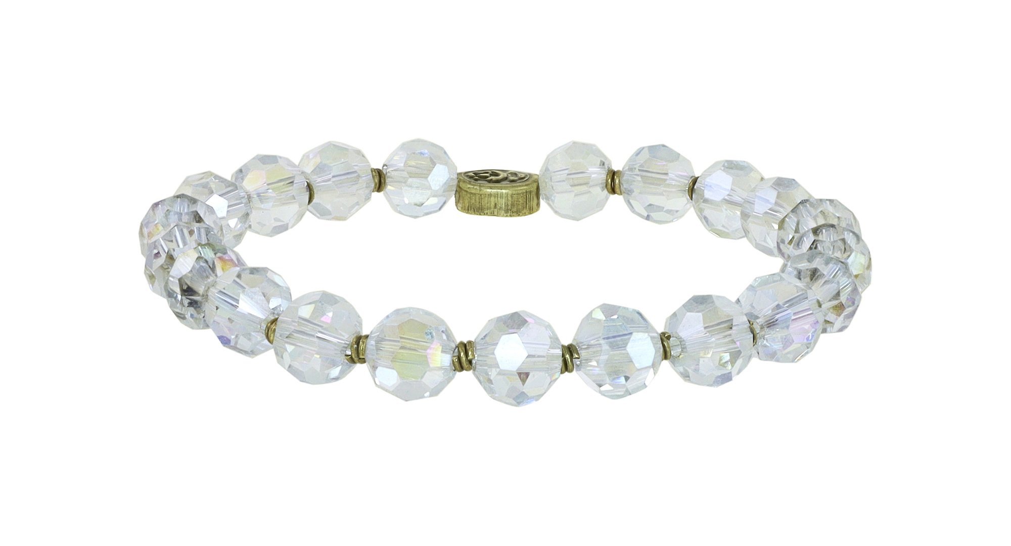 image pour Bracelet élastique Petit Glamour d´Afrique Blanc  