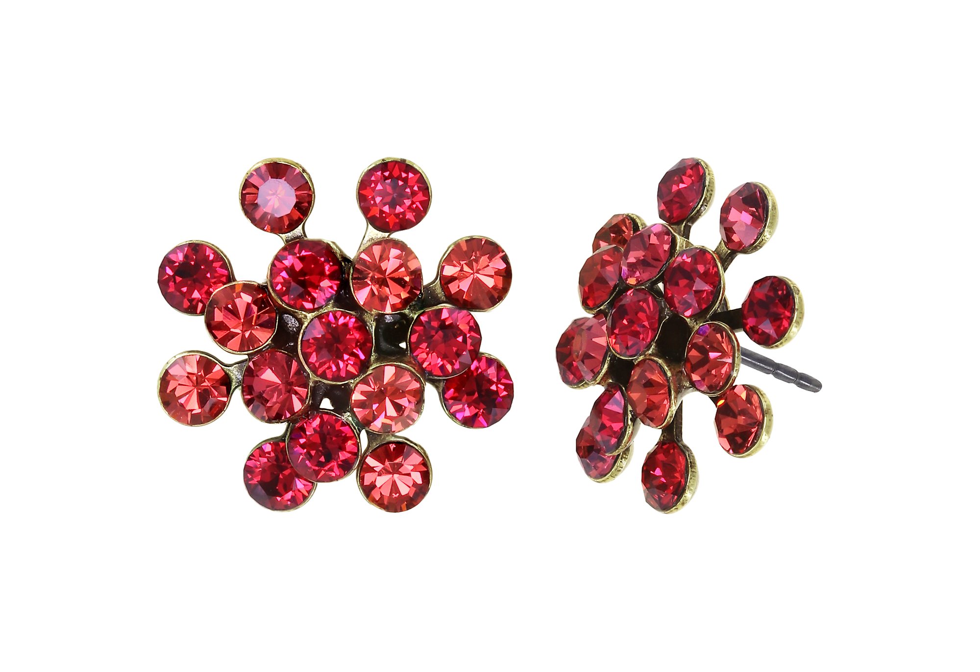 image for Earring stud Magic Fireball Coralline / Pink  mini