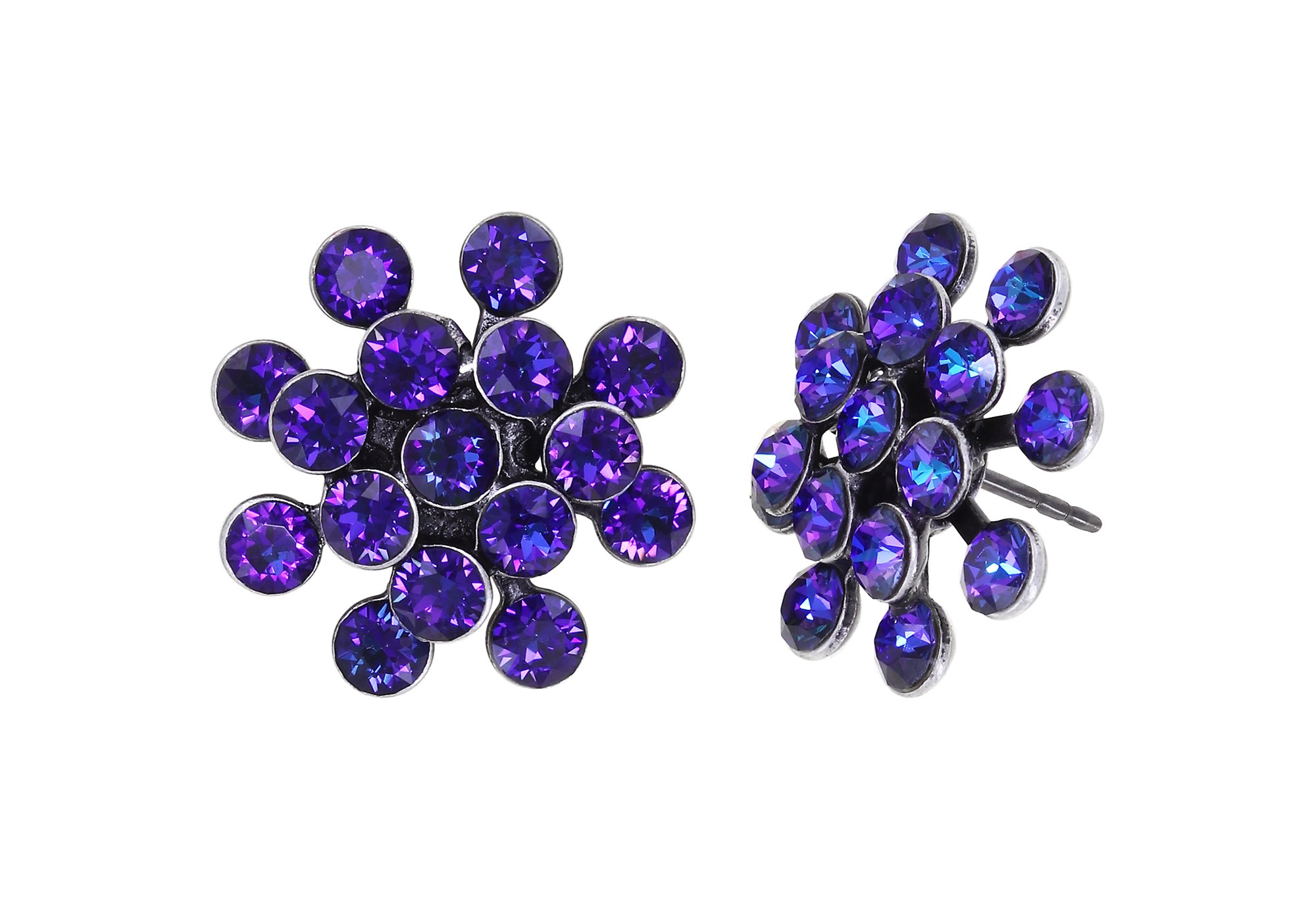 image for Earring Stud Magic Fireball Dark Blue  mini