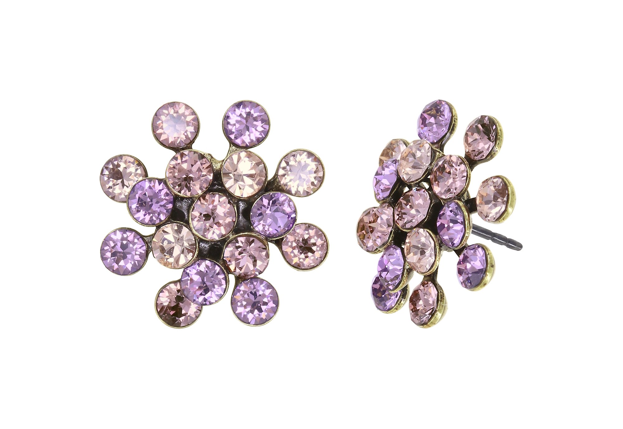 image for Earring stud Magic Fireball Beige  mini