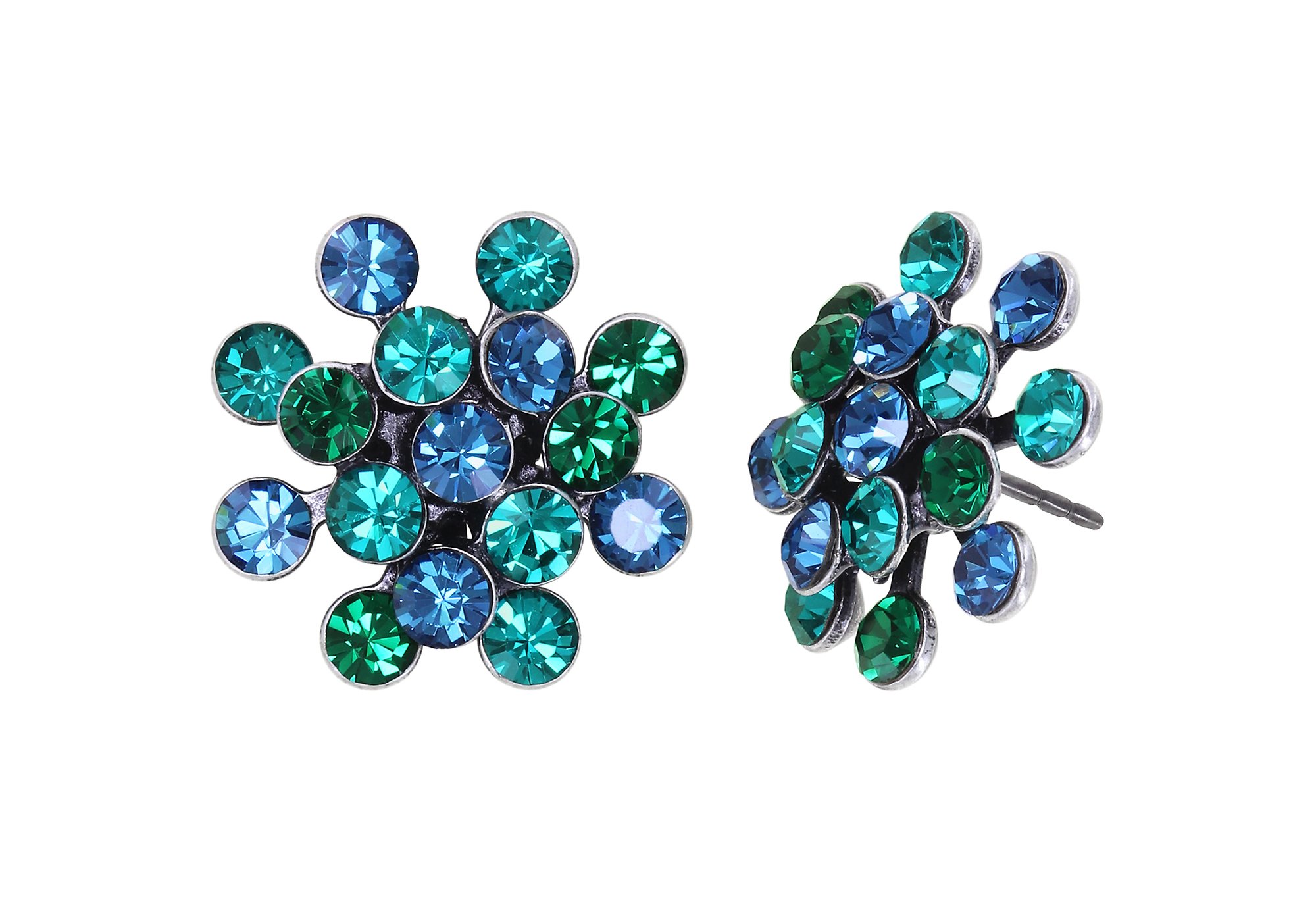 image pour Clou d'oreille Magic Fireball Bleu / Vert  mini