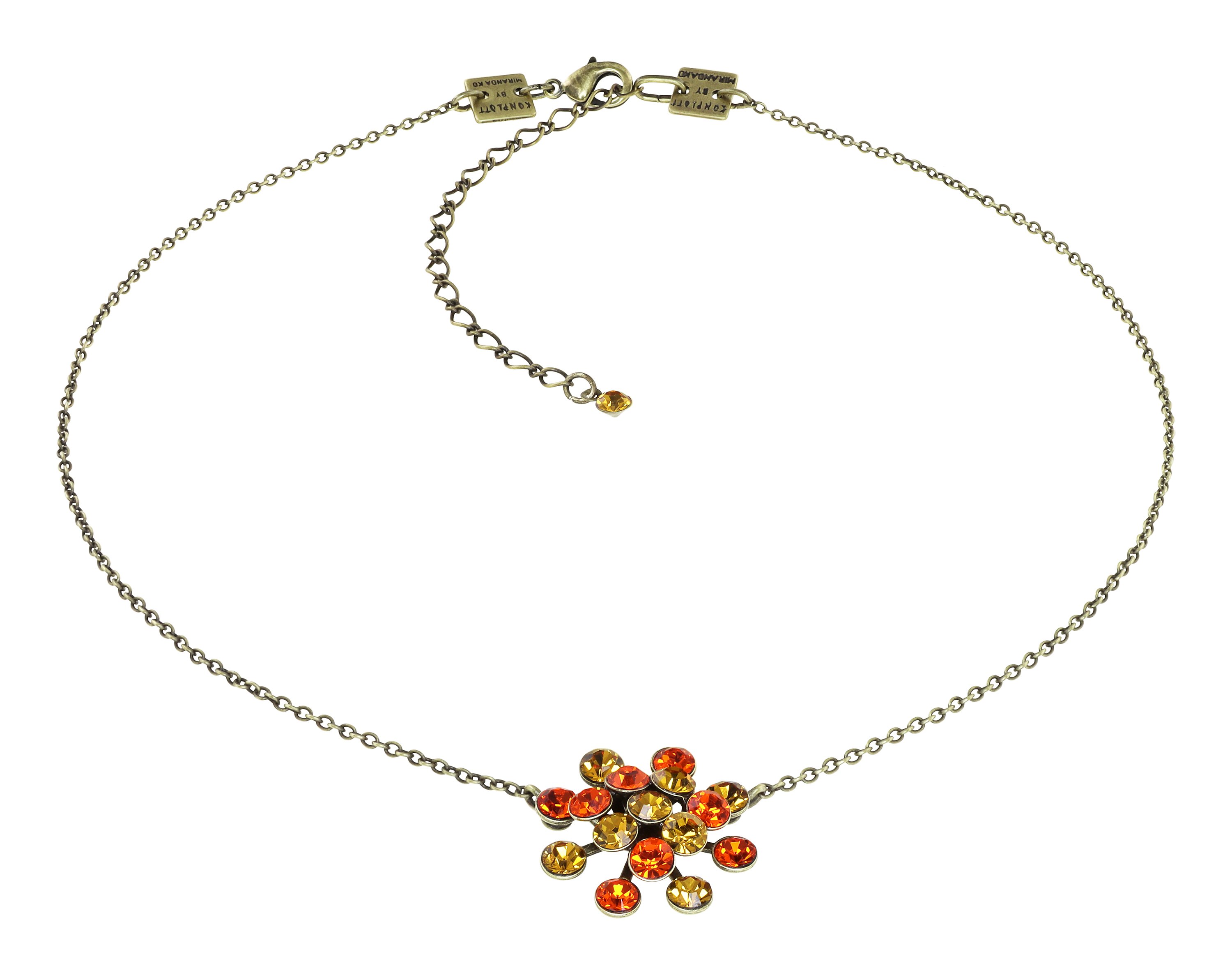 Bild für Halskette mit Anhänger Magic Fireball Orange / Gelb  Classic Size (21mm Ø)