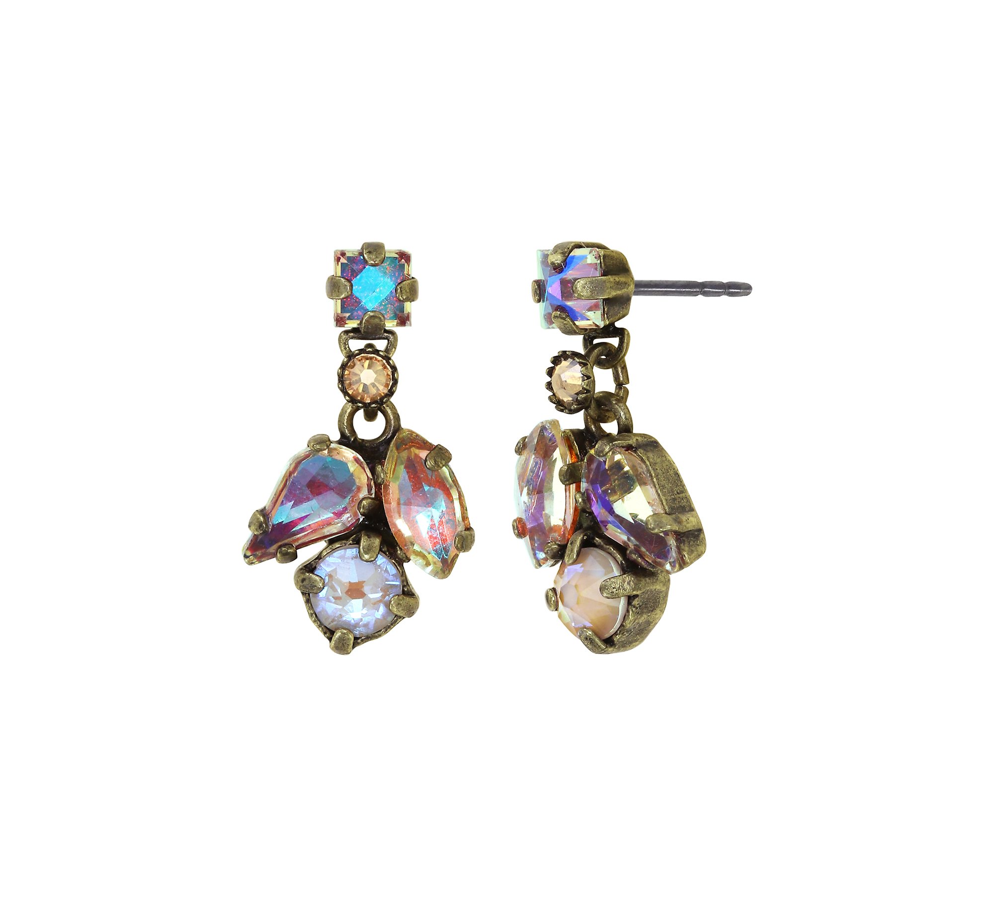image for Earring Stud Dangling Ballroom Beige  