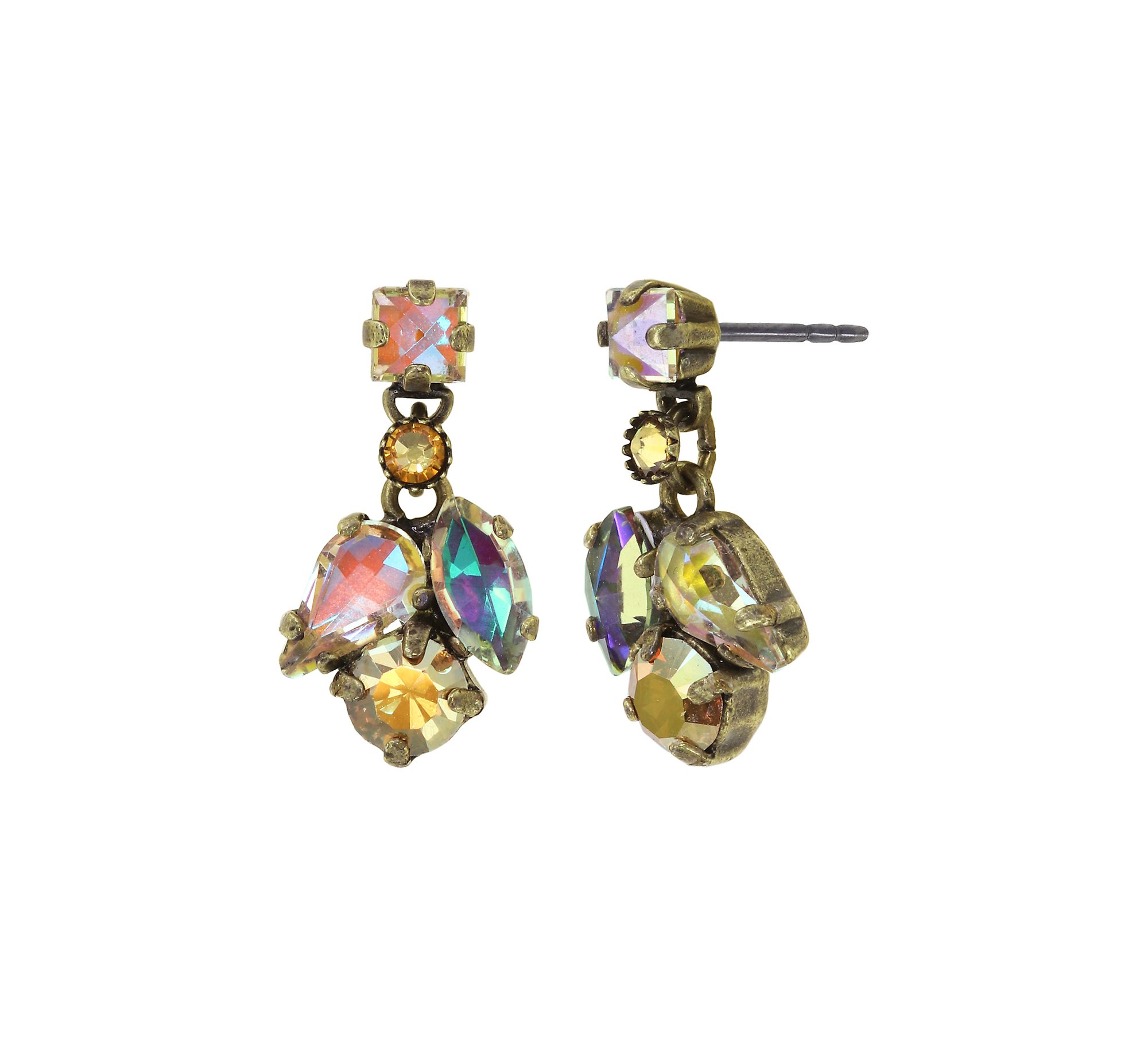 image pour Clou d'oreille pendant Ballroom Jaune  