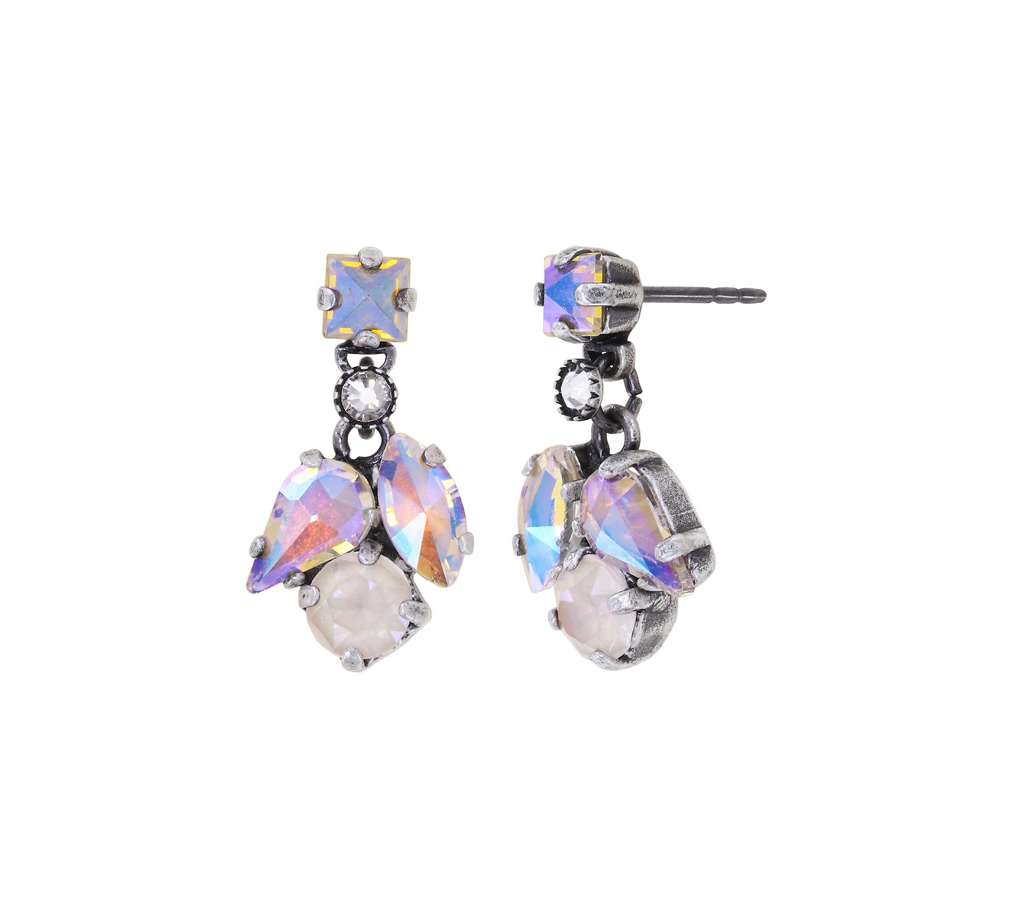 image pour Clou d'oreille pendant Ballroom Blanc  