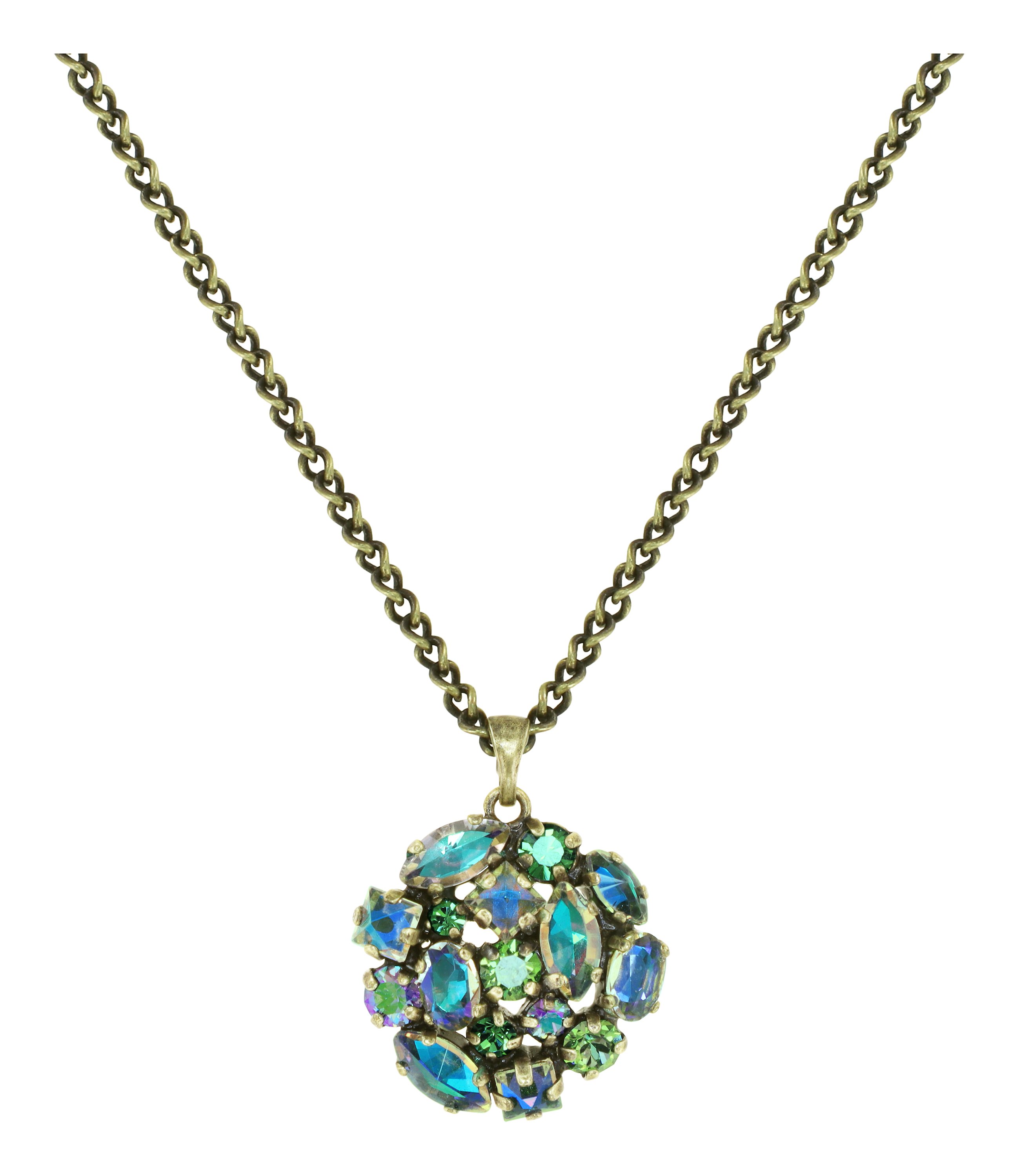 image for Necklace Pendant Ballroom Green  size S
