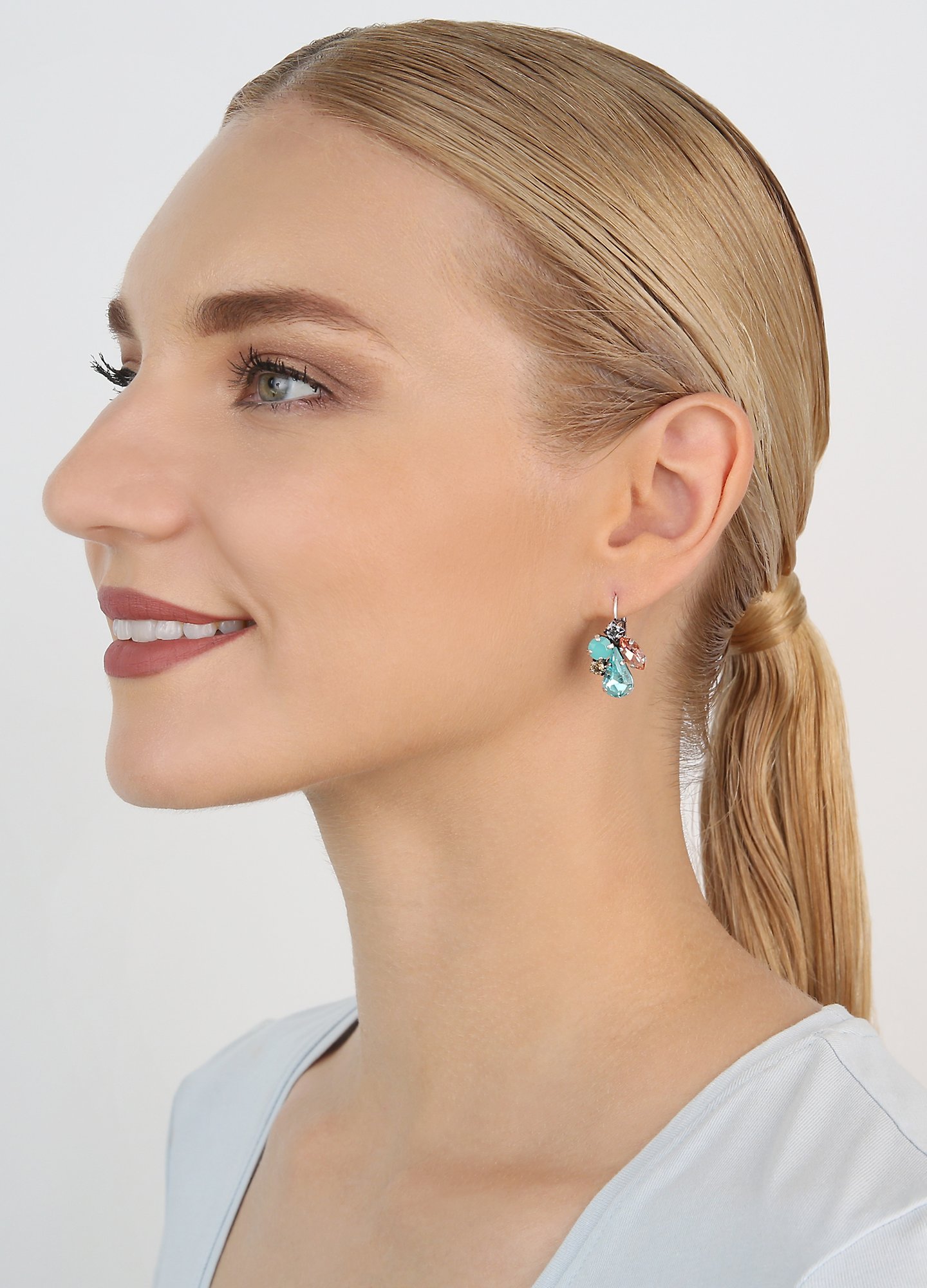 image pour Boucles d'oreilles Eurowire Afternoon Tea de Luxe Multi Pastel  