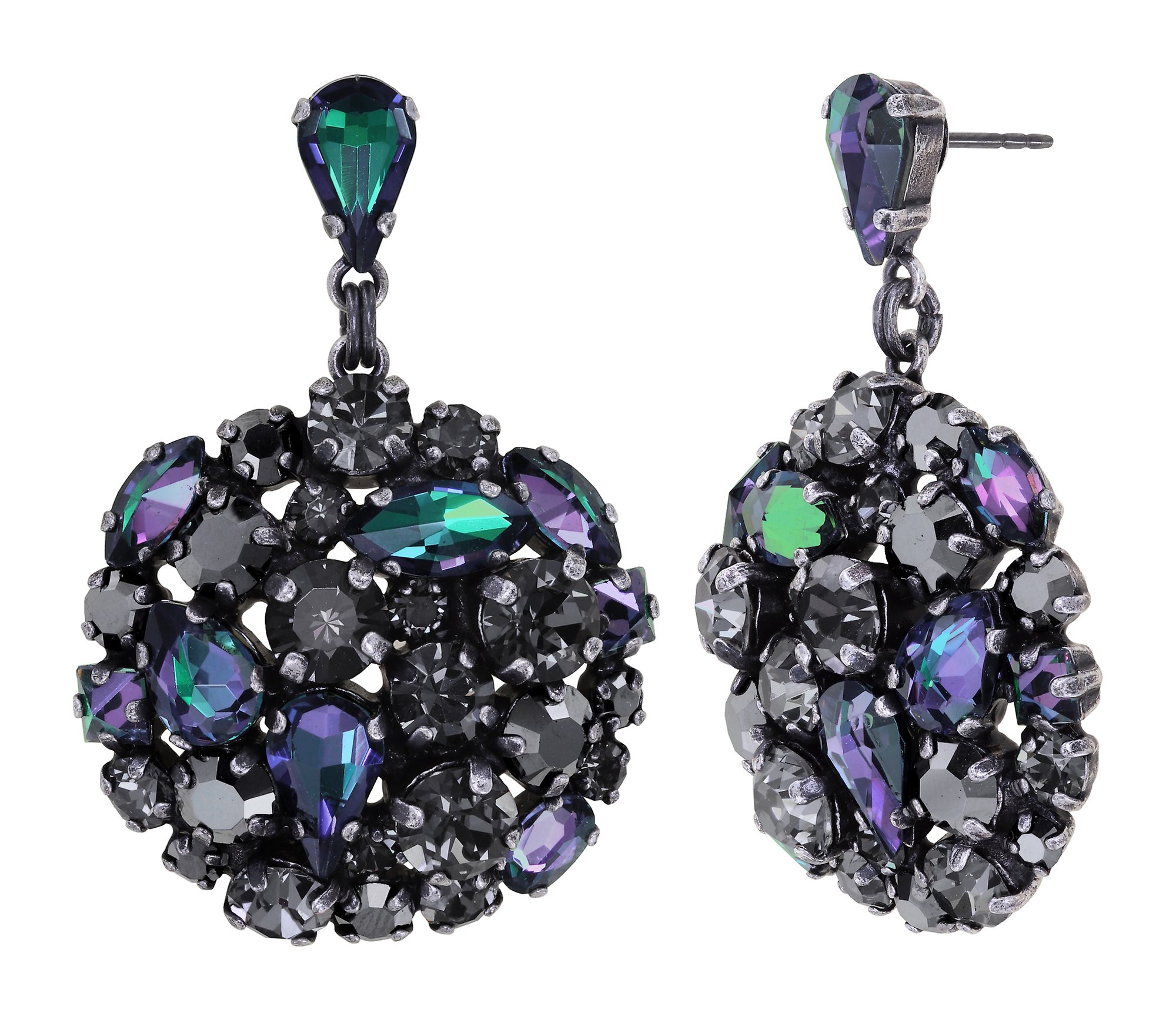 image pour Clou d'oreille pendant Ballroom Noir  size M